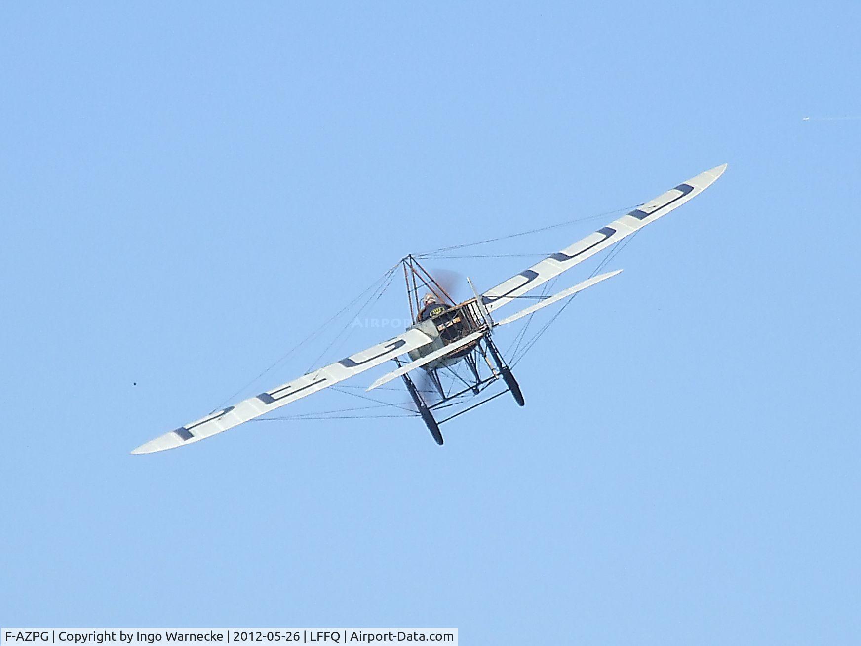 F-AZPG, Bleriot XI-2 Replica C/N SA-29, Bleriot XI-2 Replica at the Meeting Aerien 2012, La-Ferte-Alais