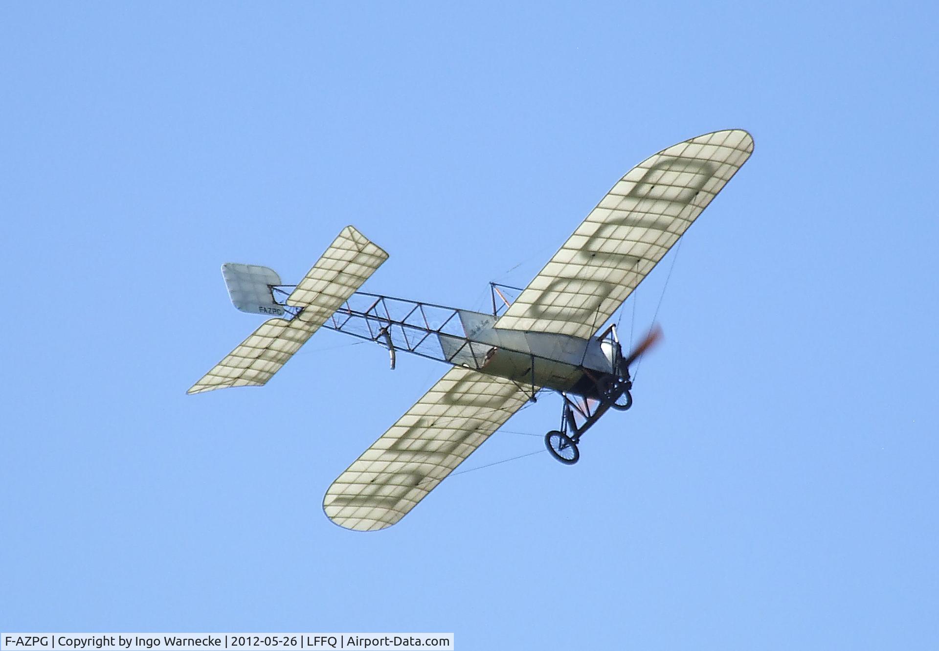 F-AZPG, Bleriot XI-2 Replica C/N SA-29, Bleriot XI-2 Replica at the Meeting Aerien 2012, La-Ferte-Alais