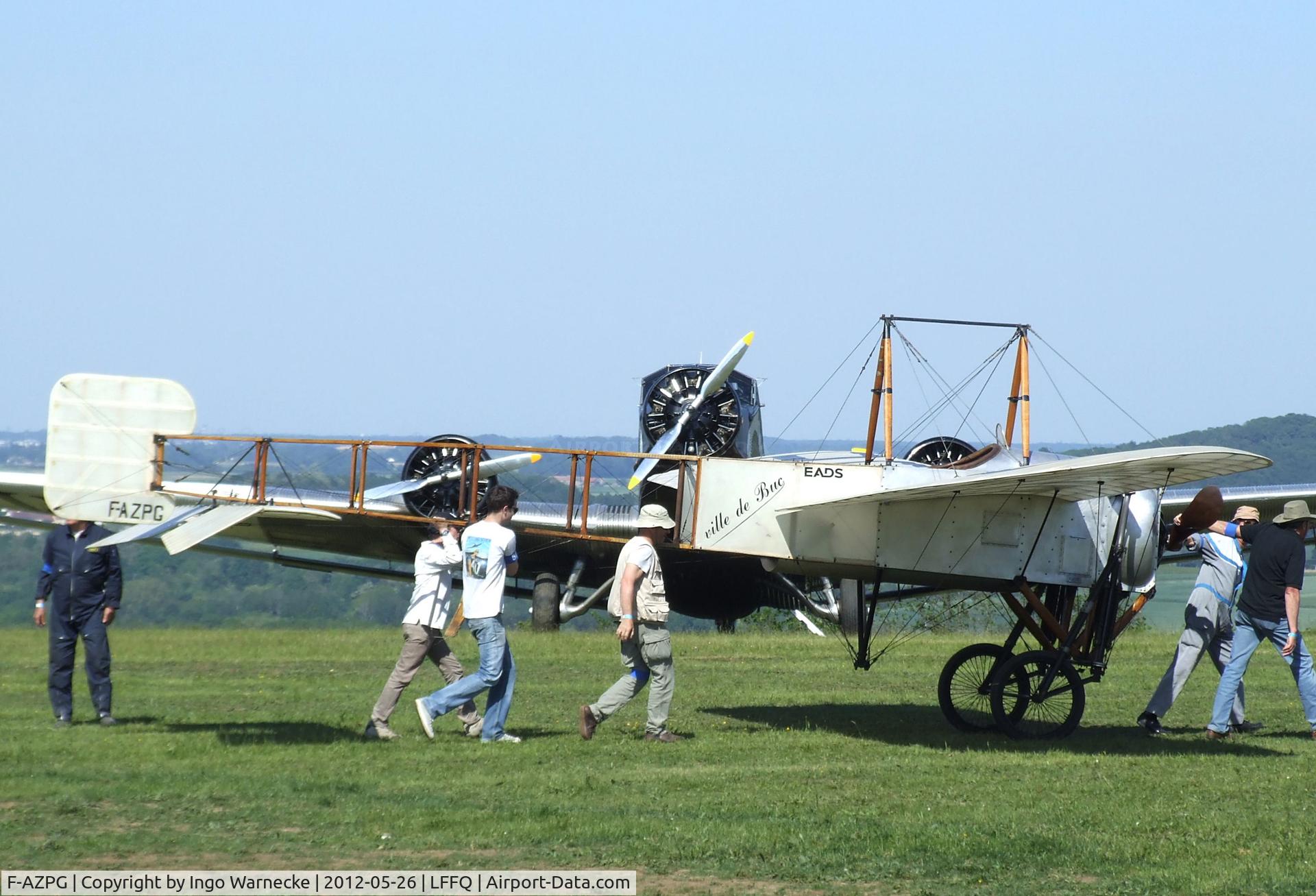 F-AZPG, Bleriot XI-2 Replica C/N SA-29, Bleriot XI-2 Replica at the Meeting Aerien 2012, La-Ferte-Alais