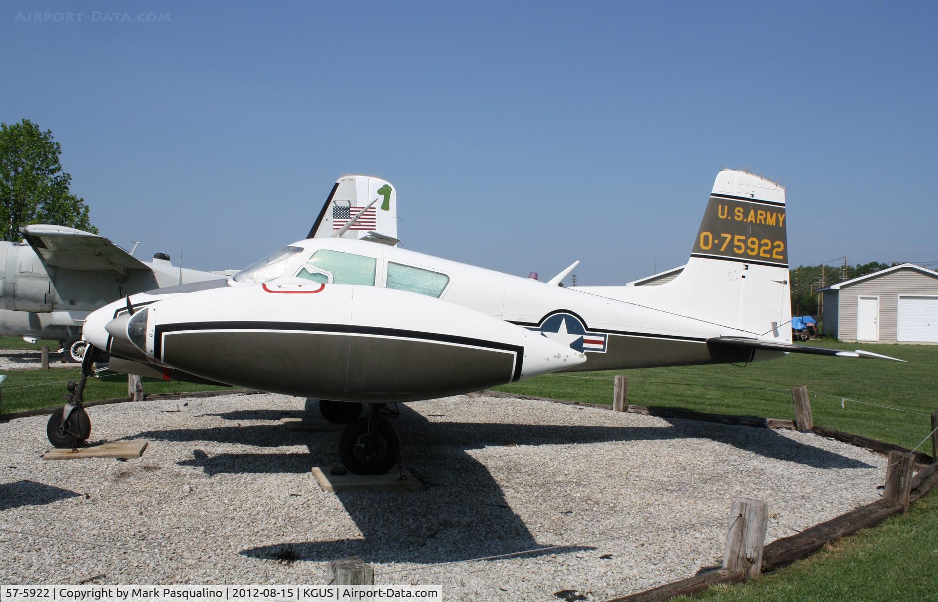 57-5922, 1957 Cessna U-3A Blue Canoe (310A) C/N 38077, Cessna U-3A