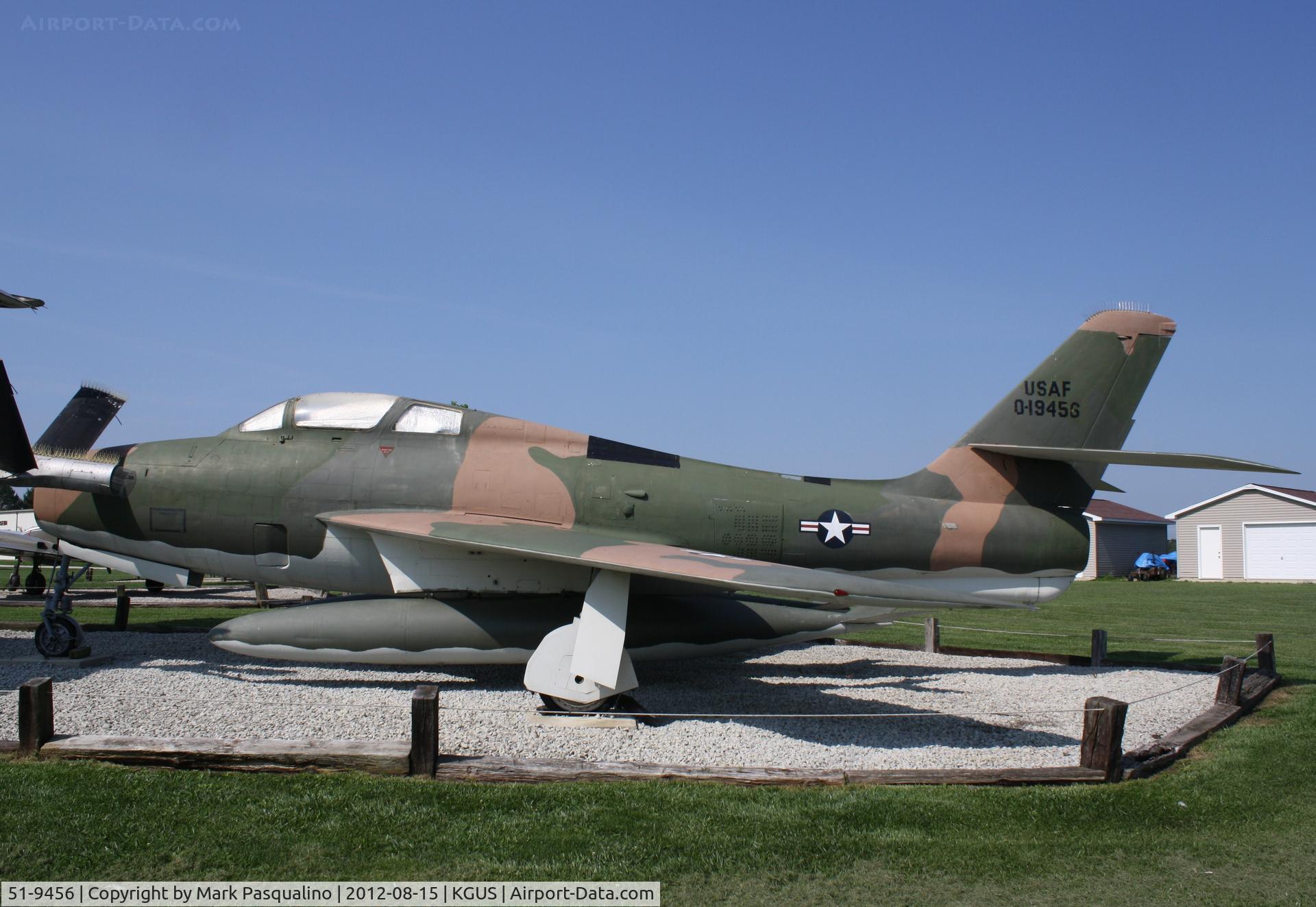 51-9456, 1951 General Motors F-84F-35-GK Thunderstreak C/N Not found 51-9456, Republic F-84F