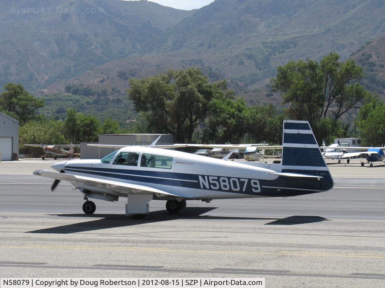 N58079, Mooney M20J 201 C/N 24-1638, 1987 Mooney M20J 201LM (Lean Machine), Lycoming IO-360-A3B6D 200 Hp, taxi to 22