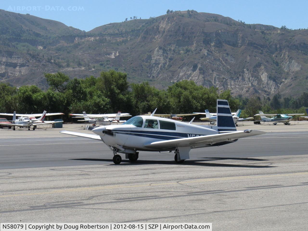 N58079, Mooney M20J 201 C/N 24-1638, 1987 Mooney M20J 201LM (Lean Machine), Lycoming IO-360-A3B6D 200 Hp, taxi to 22