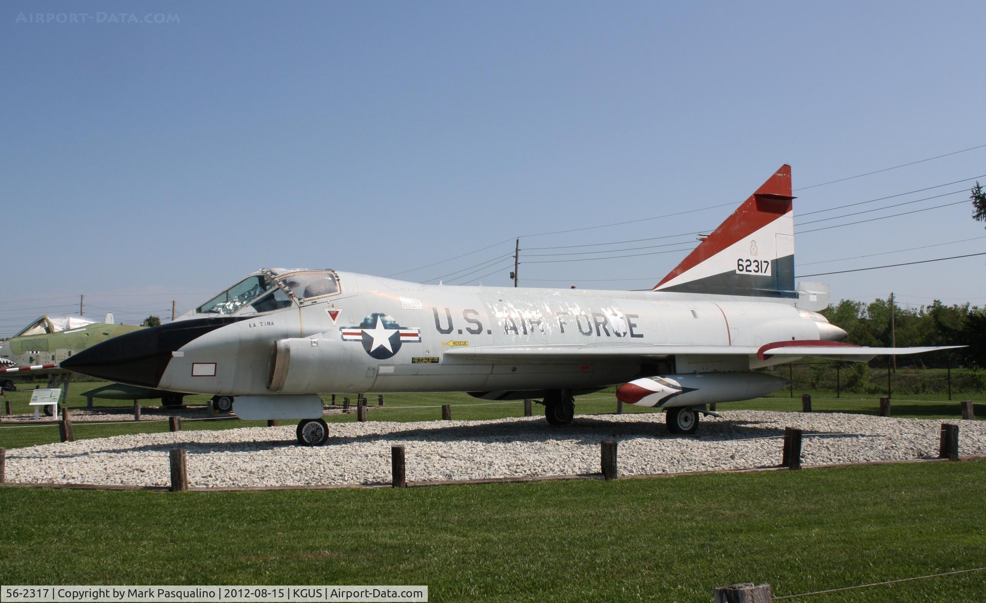 56-2317, 1956 Convair TF-102A Delta Dagger C/N Not found 56-2317, Convair TF-102A