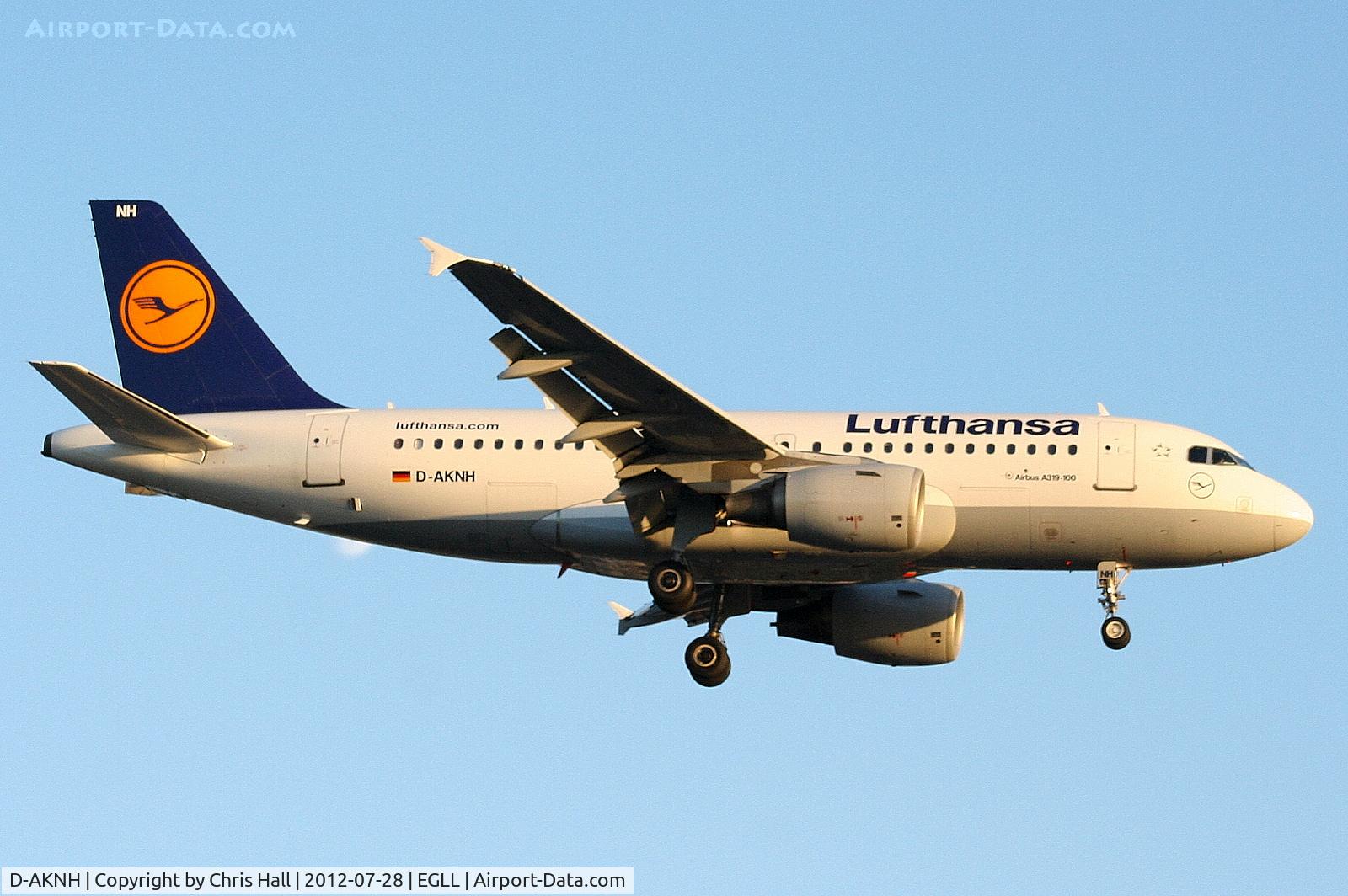 D-AKNH, 1998 Airbus A319-112 C/N 794, Lufthansa