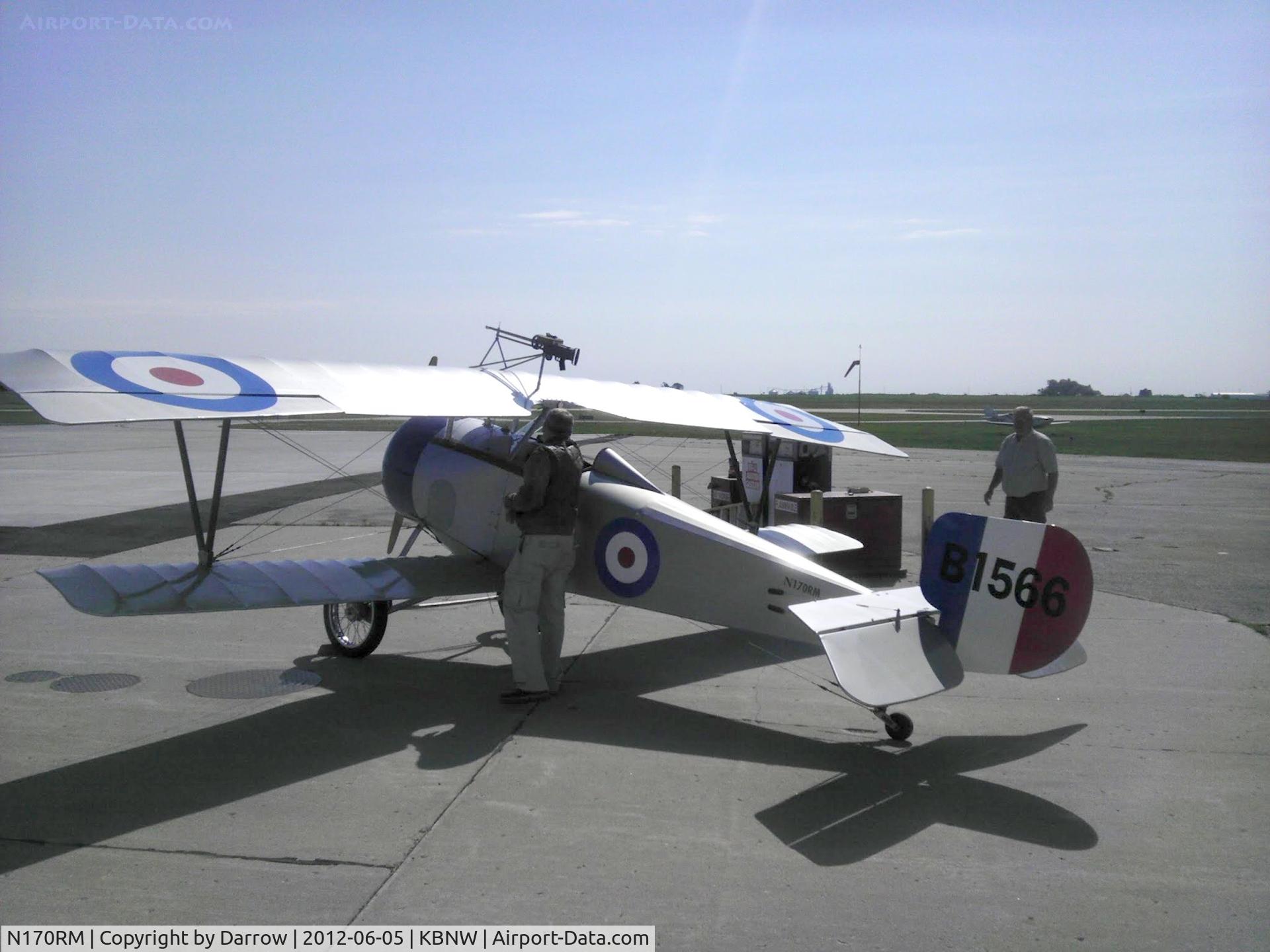 N170RM, 1998 Nieuport 17 Replica C/N 30, @ KBNW - 06-05-2012