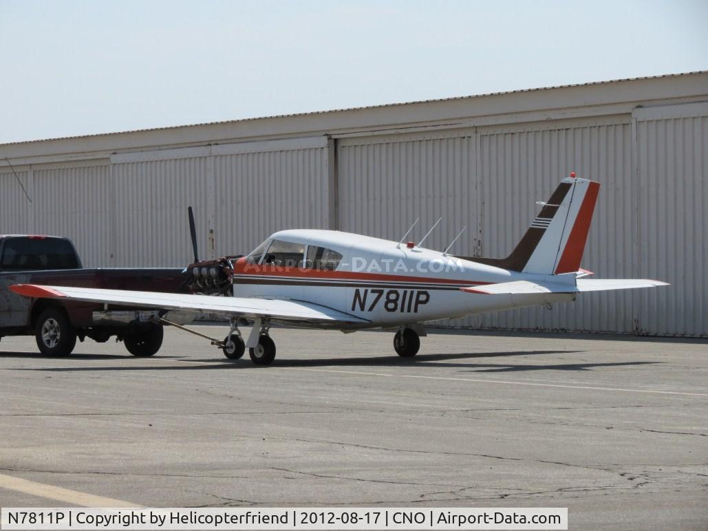 N7811P, 1962 Piper PA-24-250 Comanche C/N 24-3031, Being towed by a pickup, engine cowling off