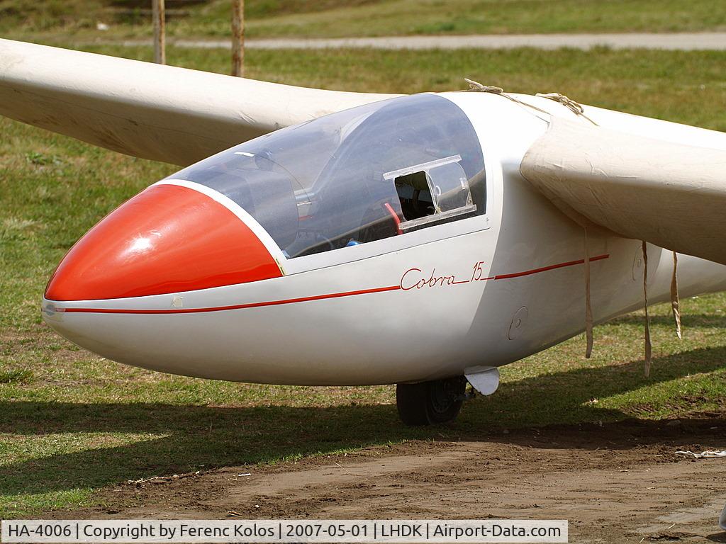 HA-4006, PZL-Bielsko SZD-36A Cobra 15 C/N W-621, Dunakeszi