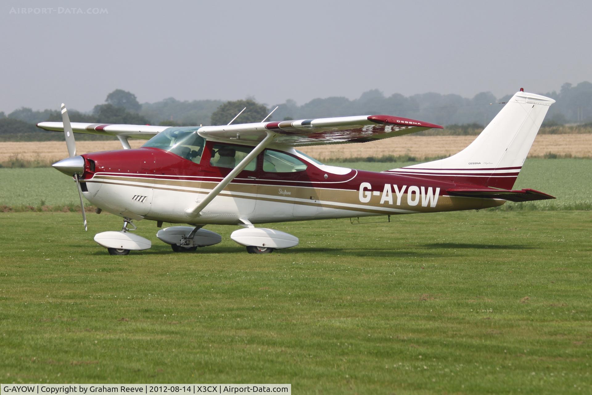 G-AYOW, 1971 Cessna 182N Skylane C/N 182-60481, Parked at Northrepps.