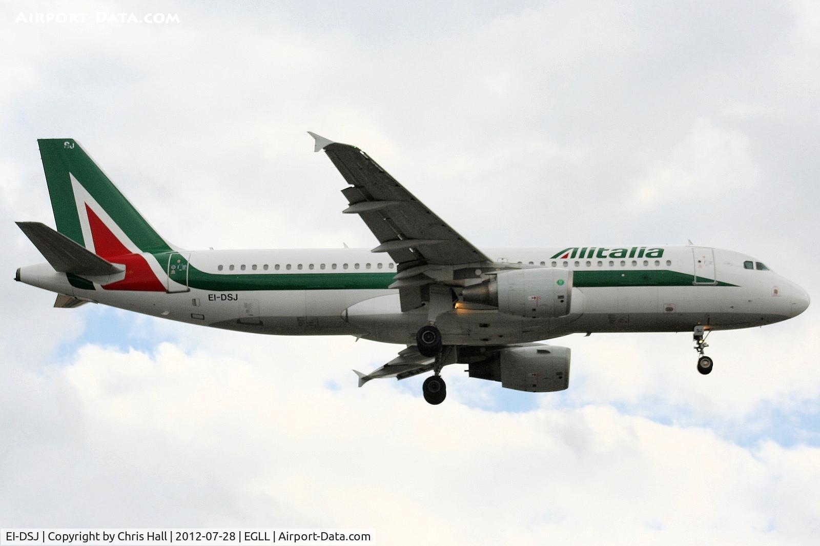 EI-DSJ, 2007 Airbus A320-216 C/N 3295, Alitalia