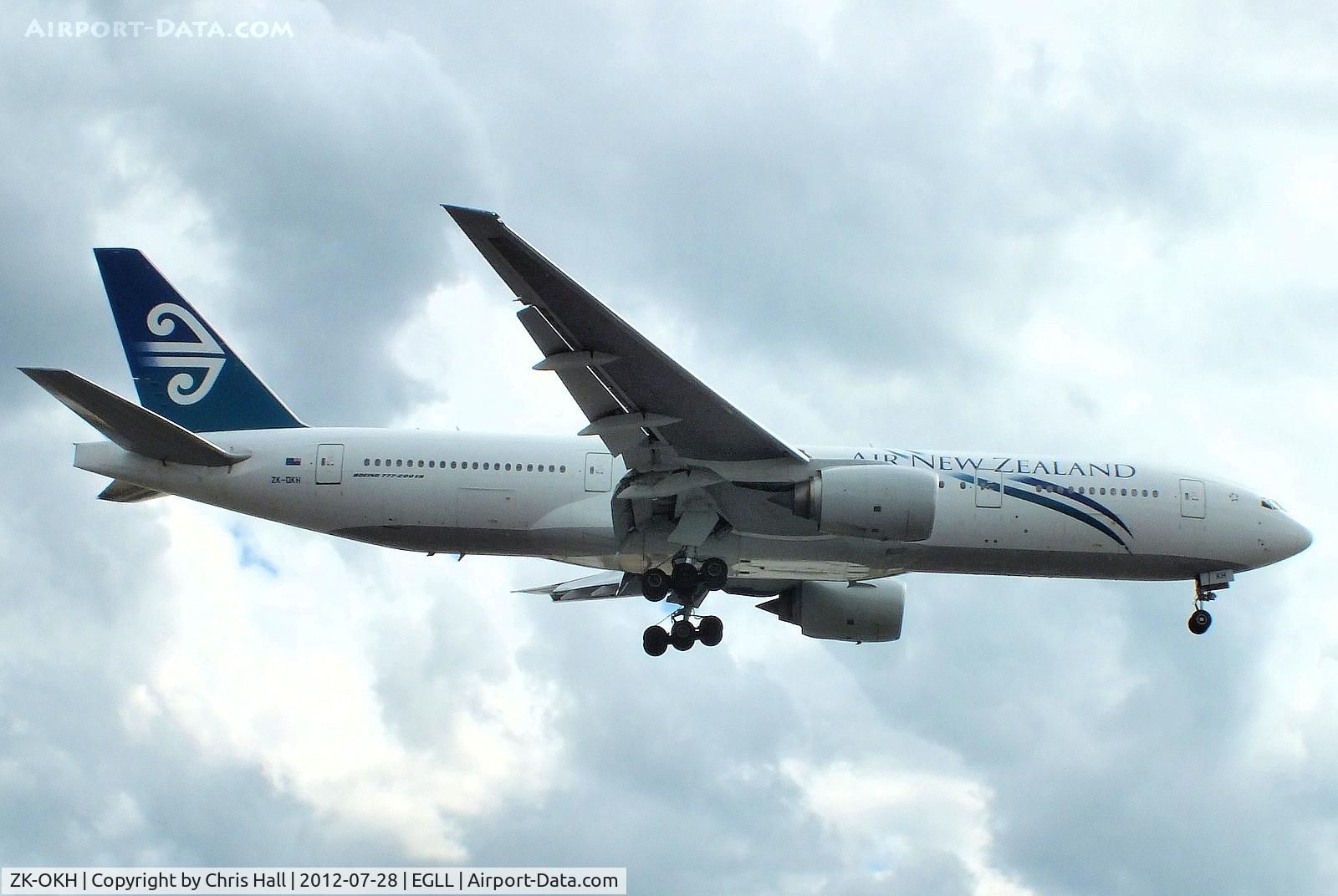 ZK-OKH, 2007 Boeing 777-219/ER C/N 34379, Air New Zealand