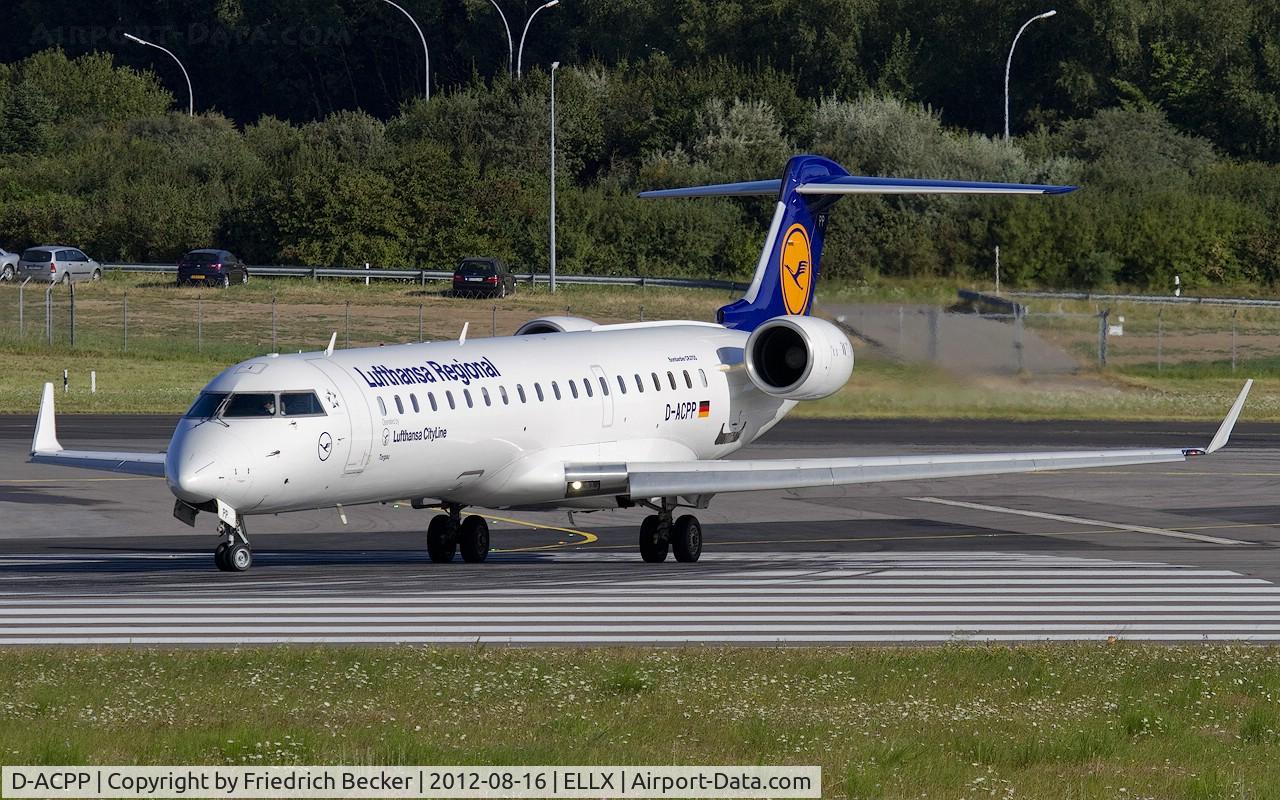 D-ACPP, 2003 Bombardier CRJ-701ER (CL-600-2C10) Regional Jet C/N 10086, line up for departure