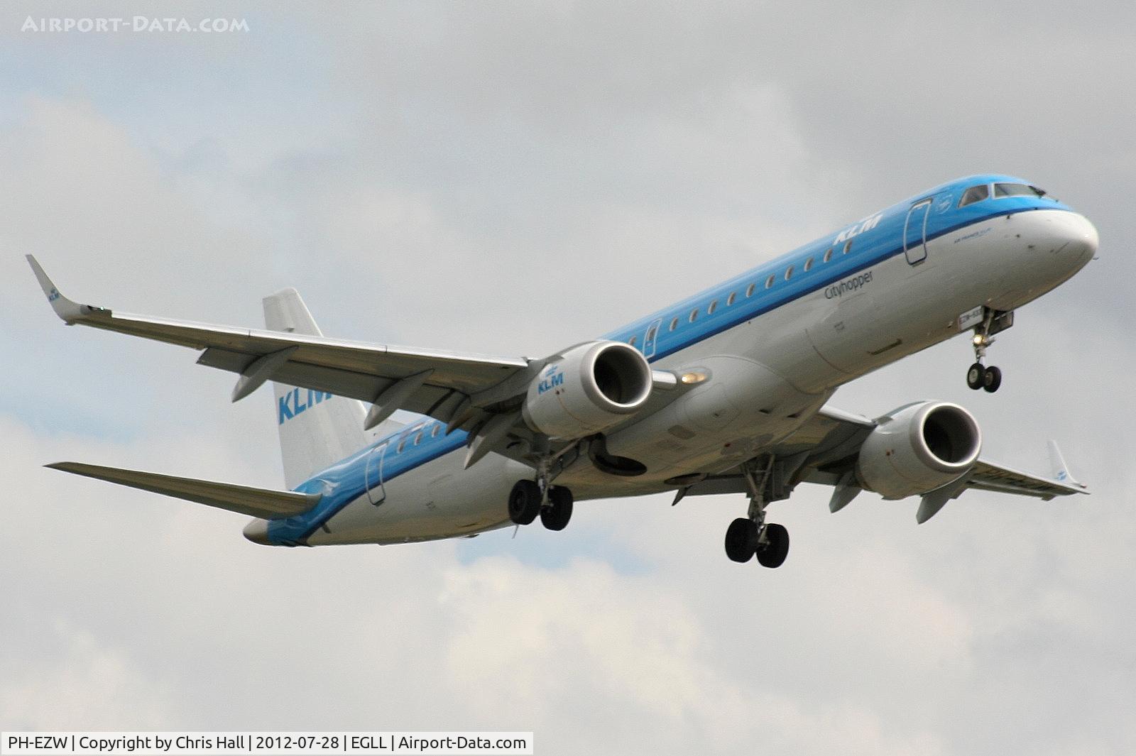 PH-EZW, 2012 Embraer 190LR (ERJ-190-100LR) C/N 19000533, KLM Cityhopper