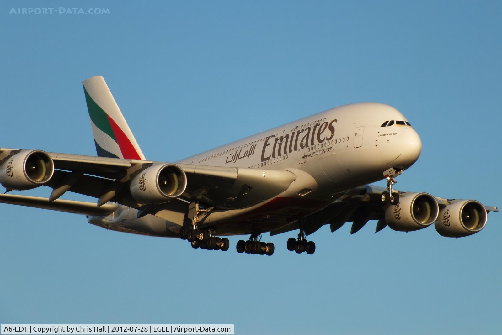 A6-EDT, 2011 Airbus A380-861 C/N 090, Emirates