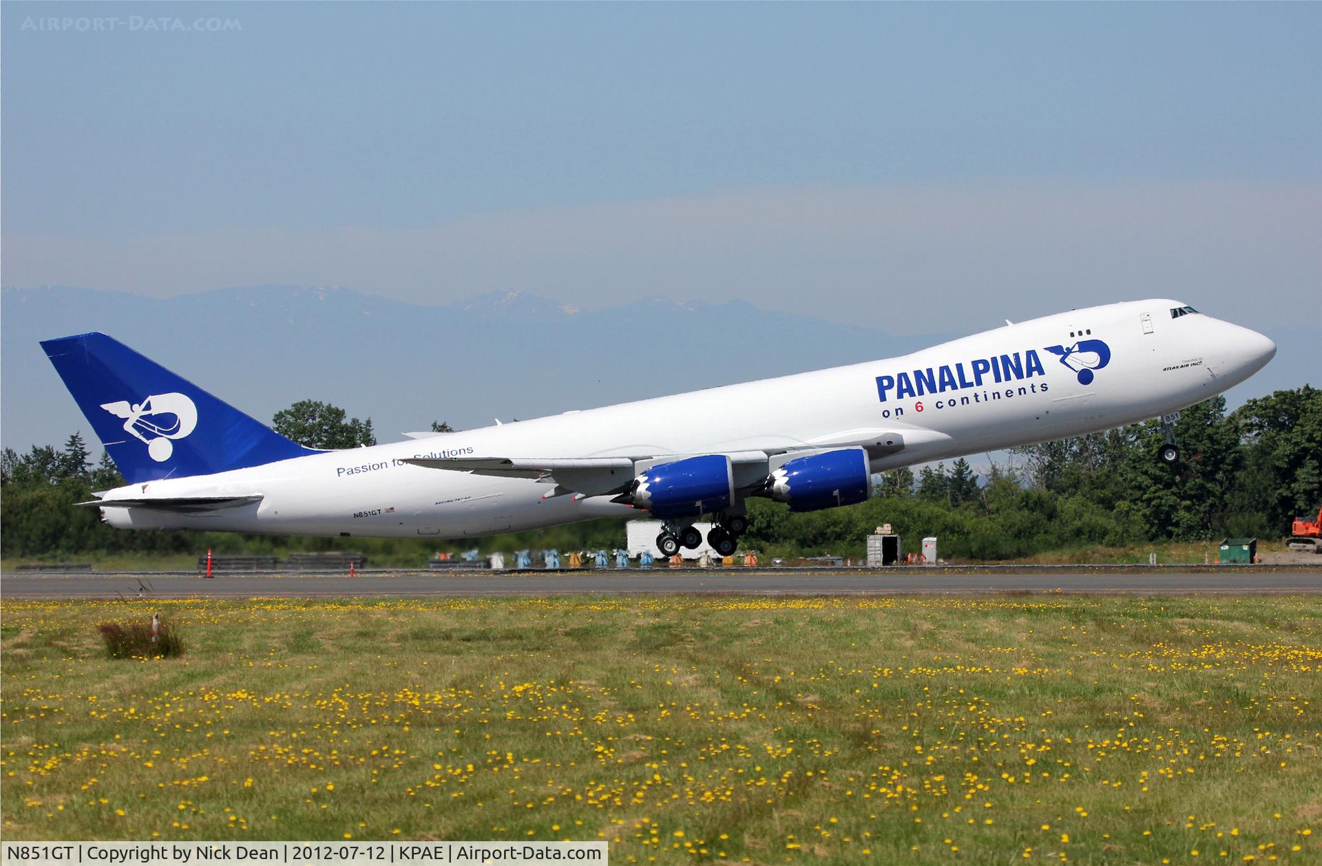 N851GT, 2012 Boeing 747-87UF C/N 37565, KPAE/PAE