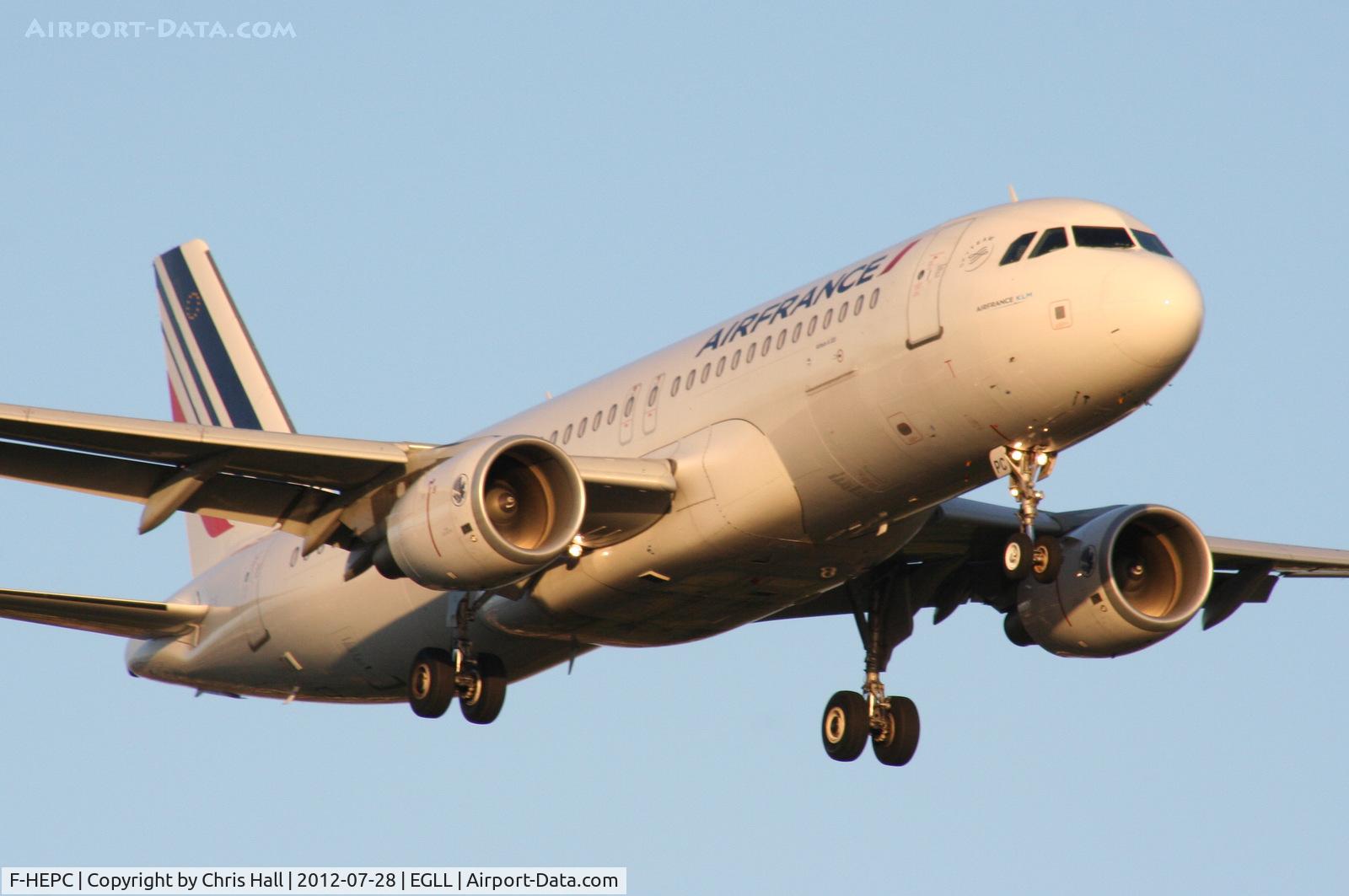 F-HEPC, 2010 Airbus A320-214 C/N 4267, Air France