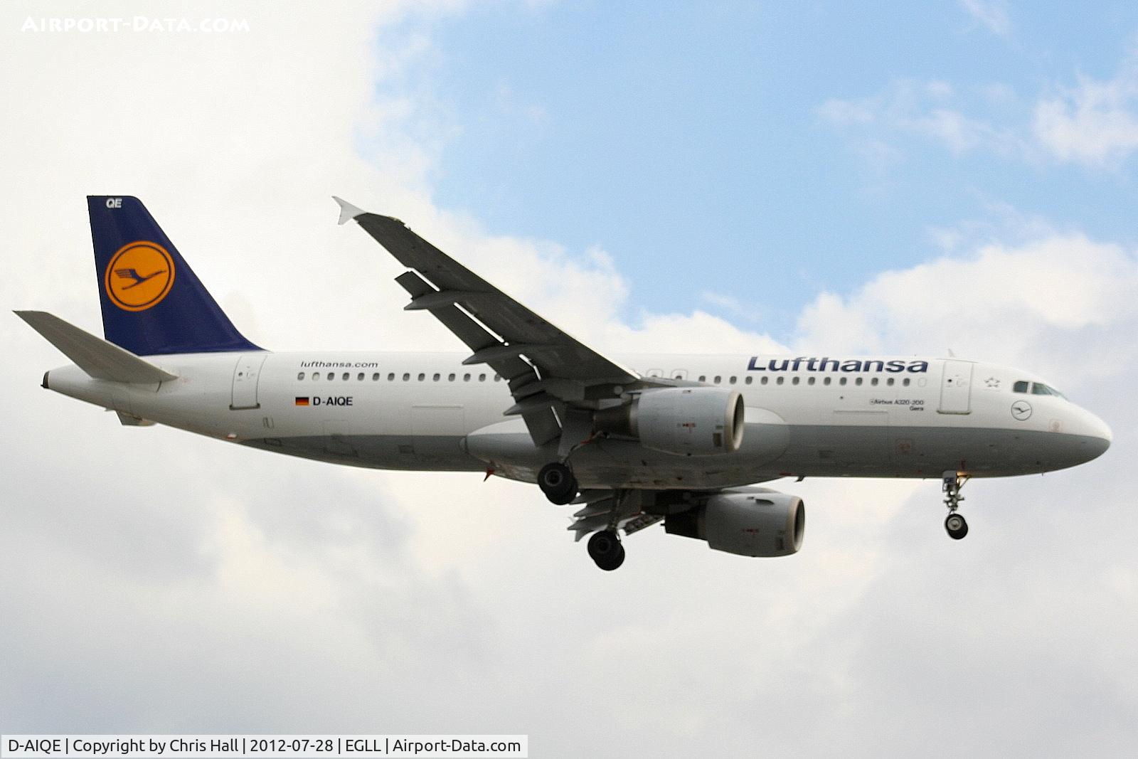 D-AIQE, 1991 Airbus A320-211 C/N 0209, Lufthansa