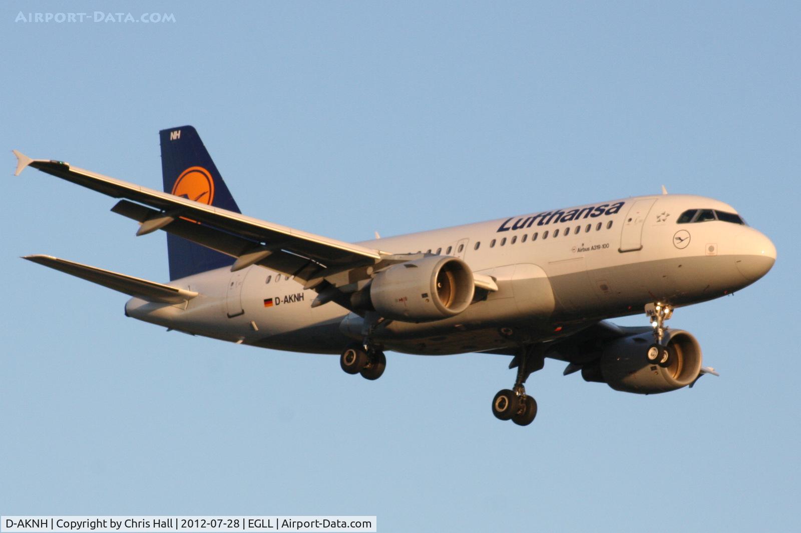 D-AKNH, 1998 Airbus A319-112 C/N 794, Lufthansa