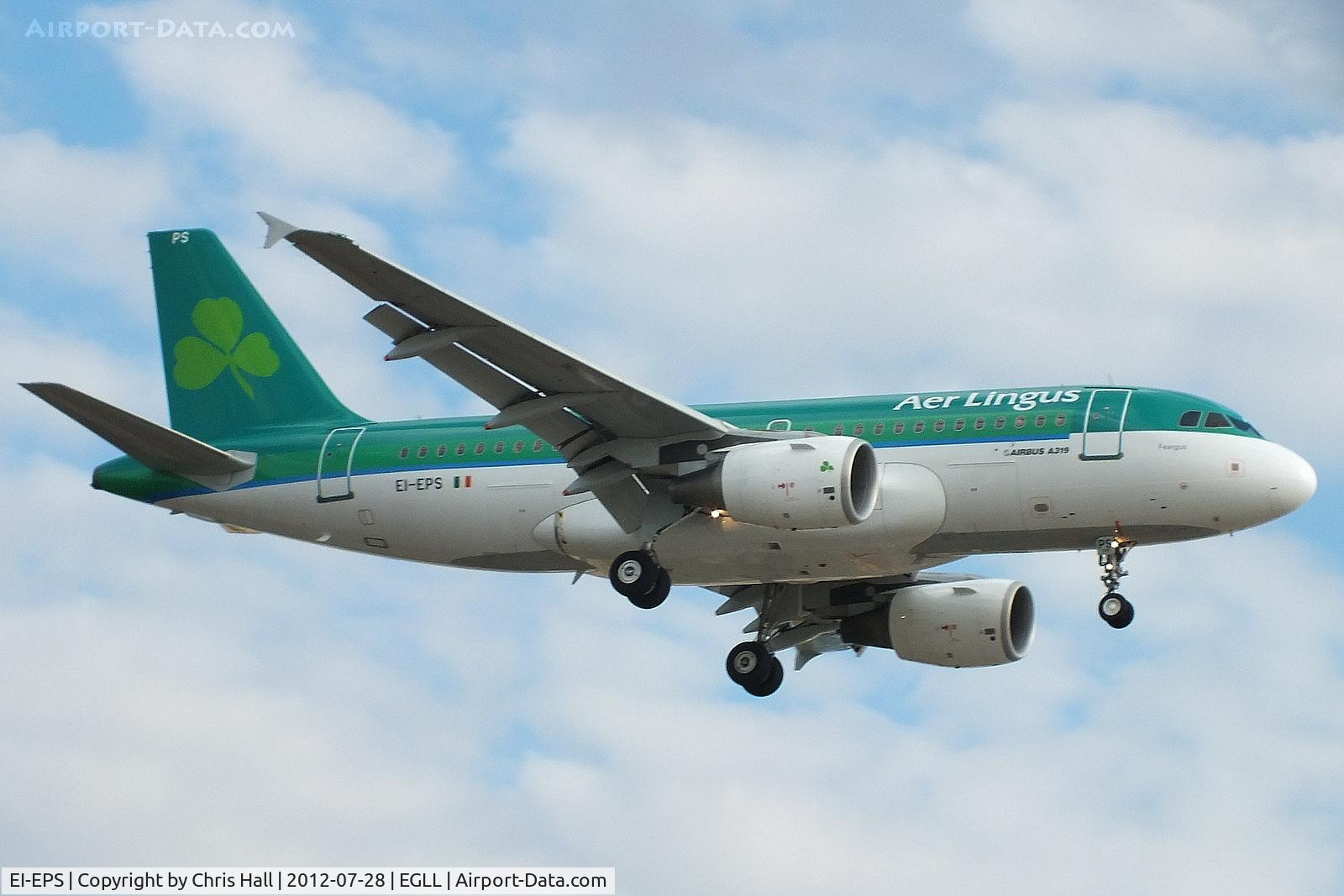 EI-EPS, 2008 Airbus A319-111 C/N 3377, Aer Lingus