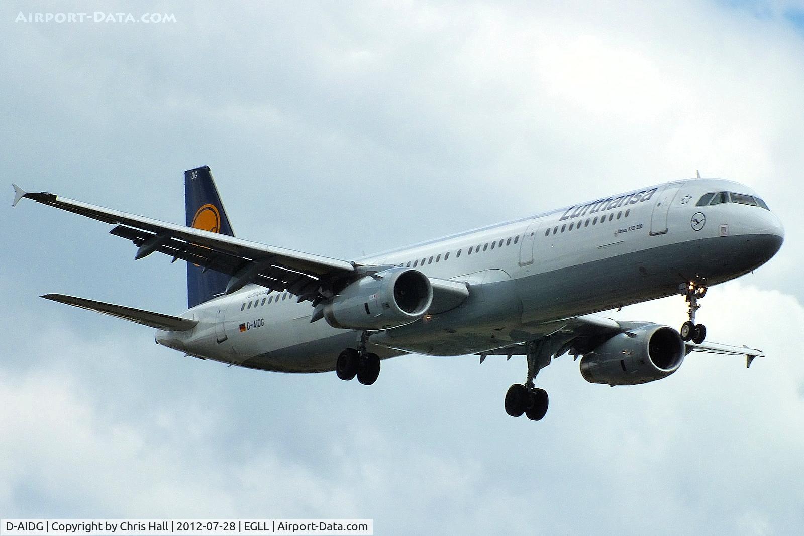 D-AIDG, 2011 Airbus A321-231 C/N 4672, Lufthansa