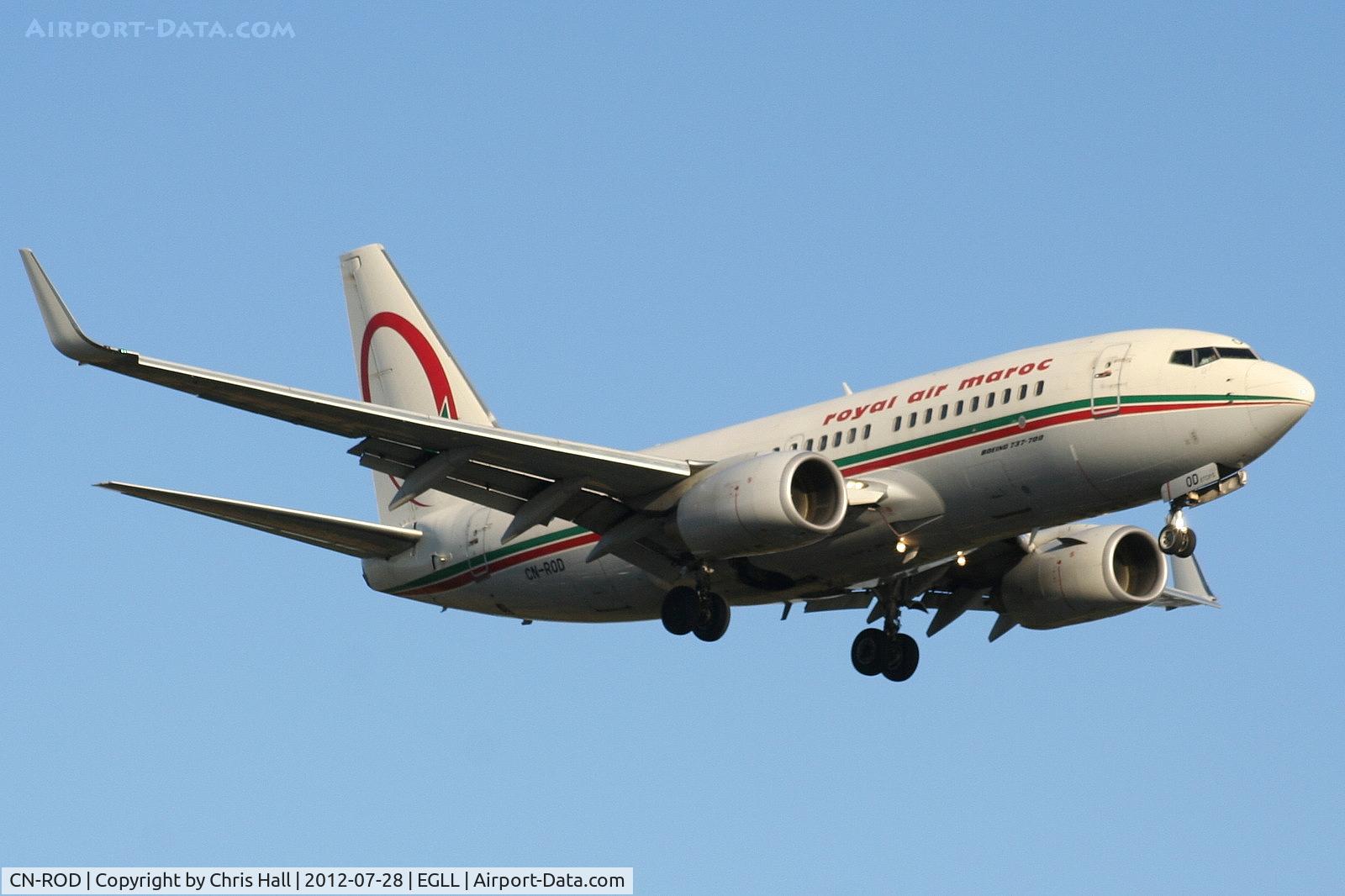 CN-ROD, 2006 Boeing 737-7B6 C/N 33062, Royal Air Maroc
