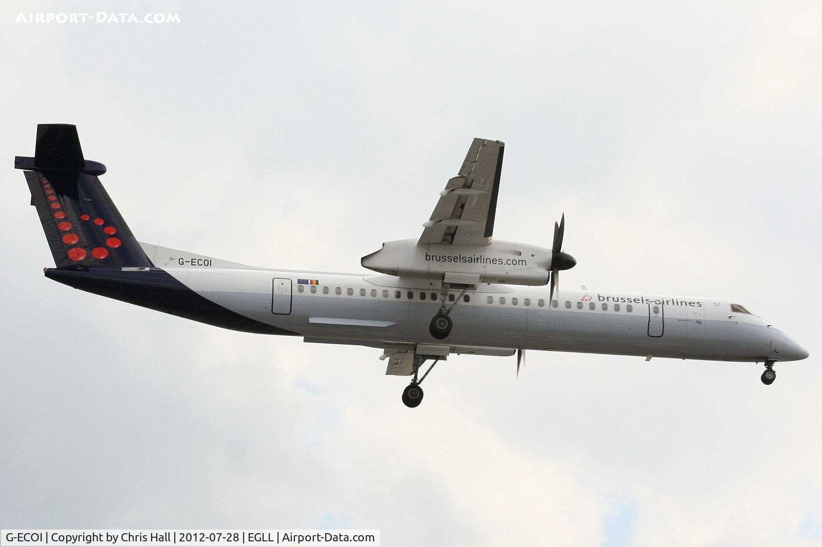 G-ECOI, 2008 De Havilland Canada DHC-8-402Q Dash 8 C/N 4224, Brussels Airlines