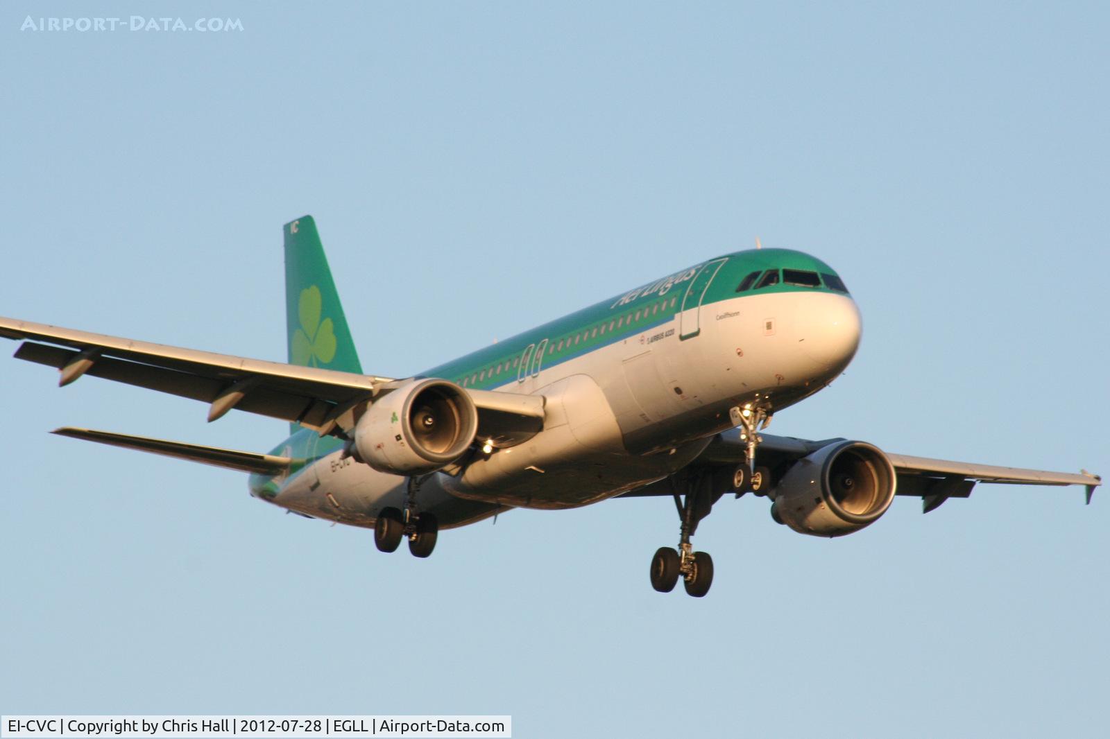 EI-CVC, 2001 Airbus A320-214 C/N 1443, Aer Lingus