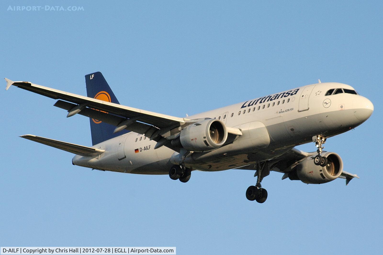 D-AILF, 1996 Airbus A319-114 C/N 636, Lufthansa