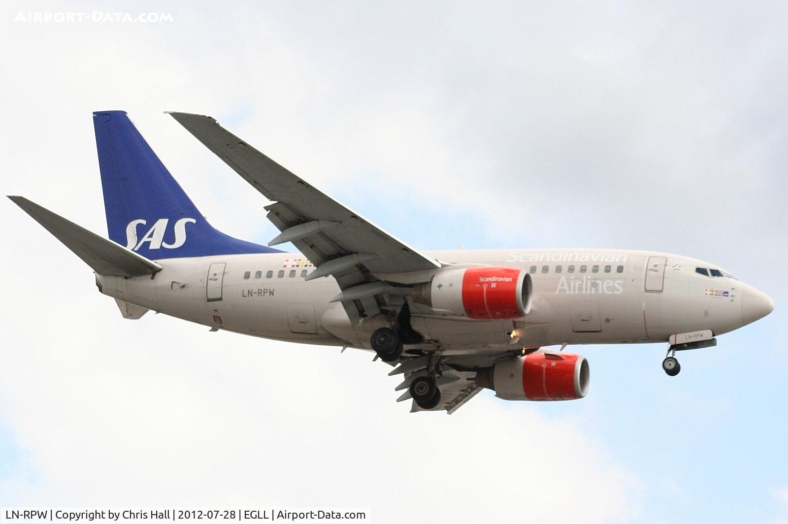 LN-RPW, 1999 Boeing 737-683 C/N 28289, Scandinavian Airlines