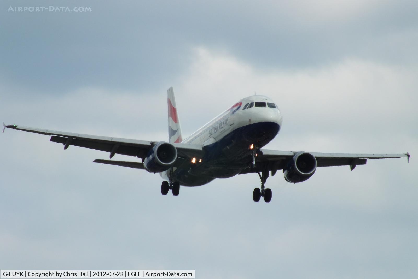 G-EUYK, 2010 Airbus A320-232 C/N 4551, British Airways