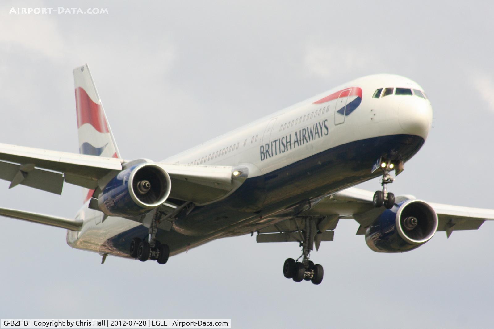 G-BZHB, 1998 Boeing 767-336 C/N 29231, British Airways