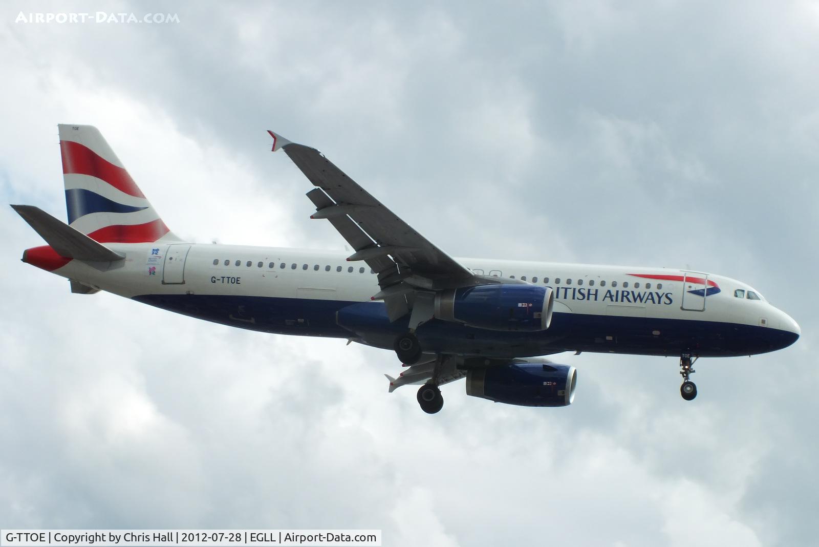 G-TTOE, 2002 Airbus A320-232 C/N 1754, British Airways