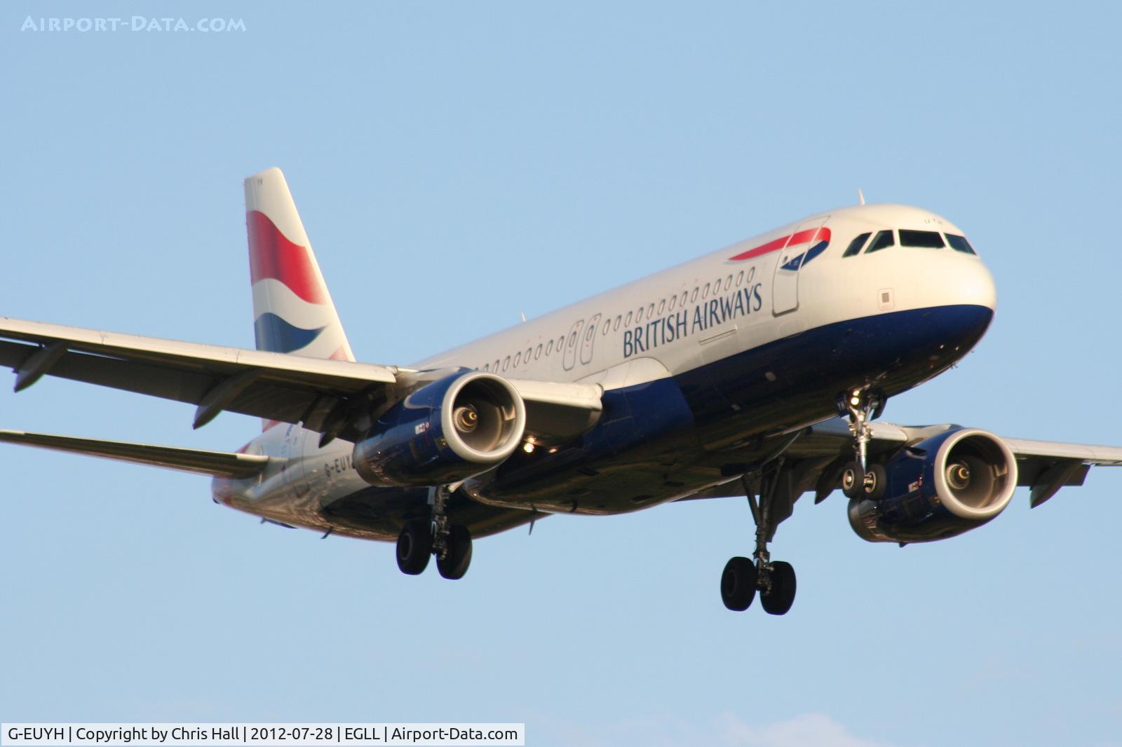 G-EUYH, 2010 Airbus A320-232 C/N 4265, British Airways