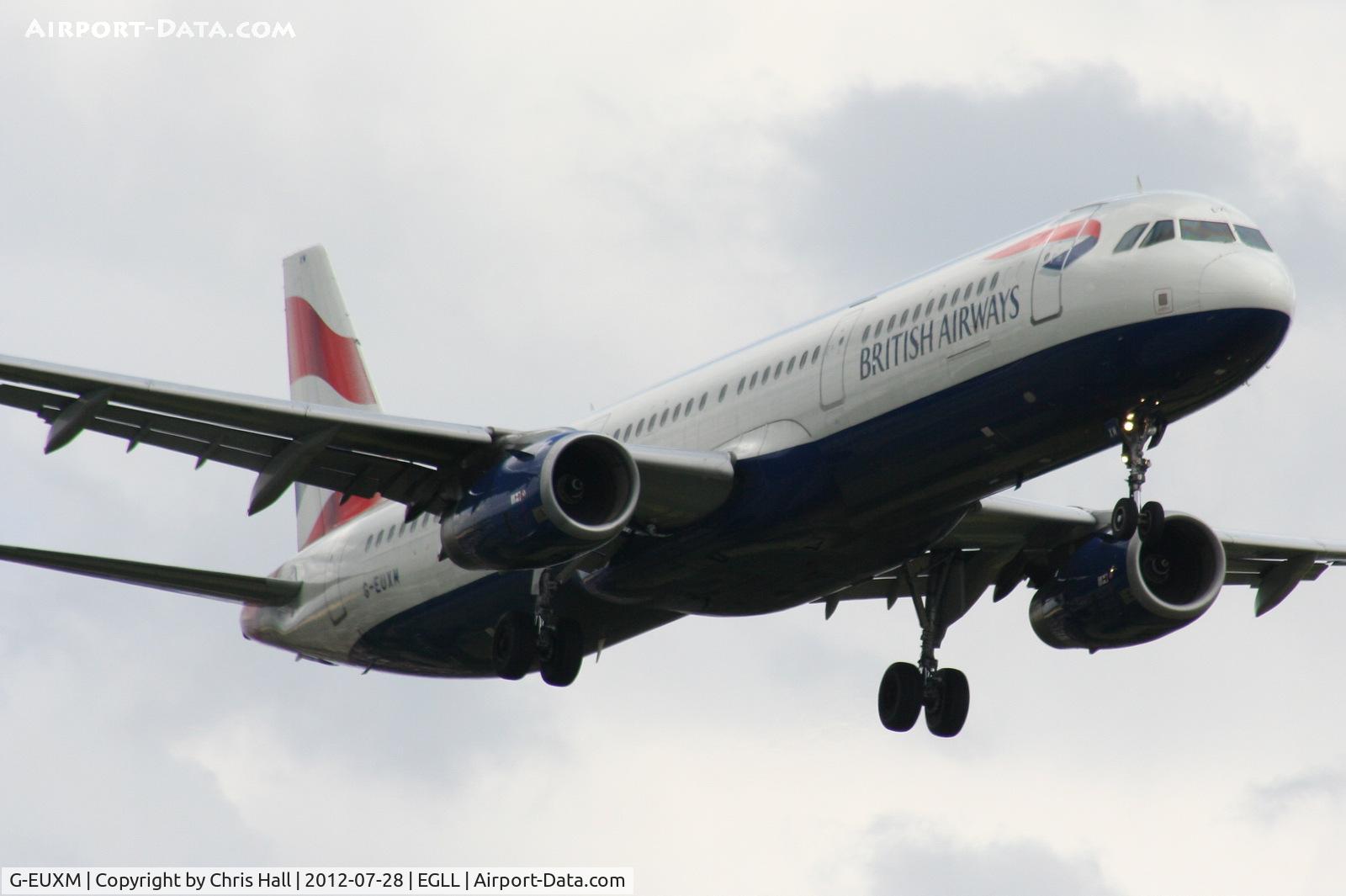 G-EUXM, 2007 Airbus A321-231 C/N 3290, British Airways