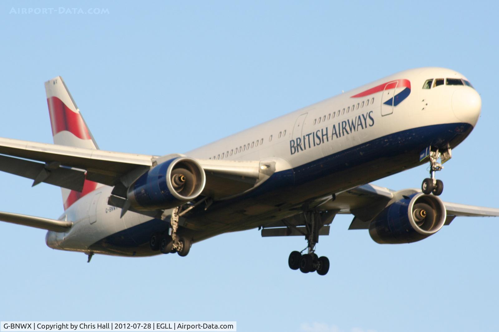 G-BNWX, 1994 Boeing 767-336 C/N 25832, British Airways