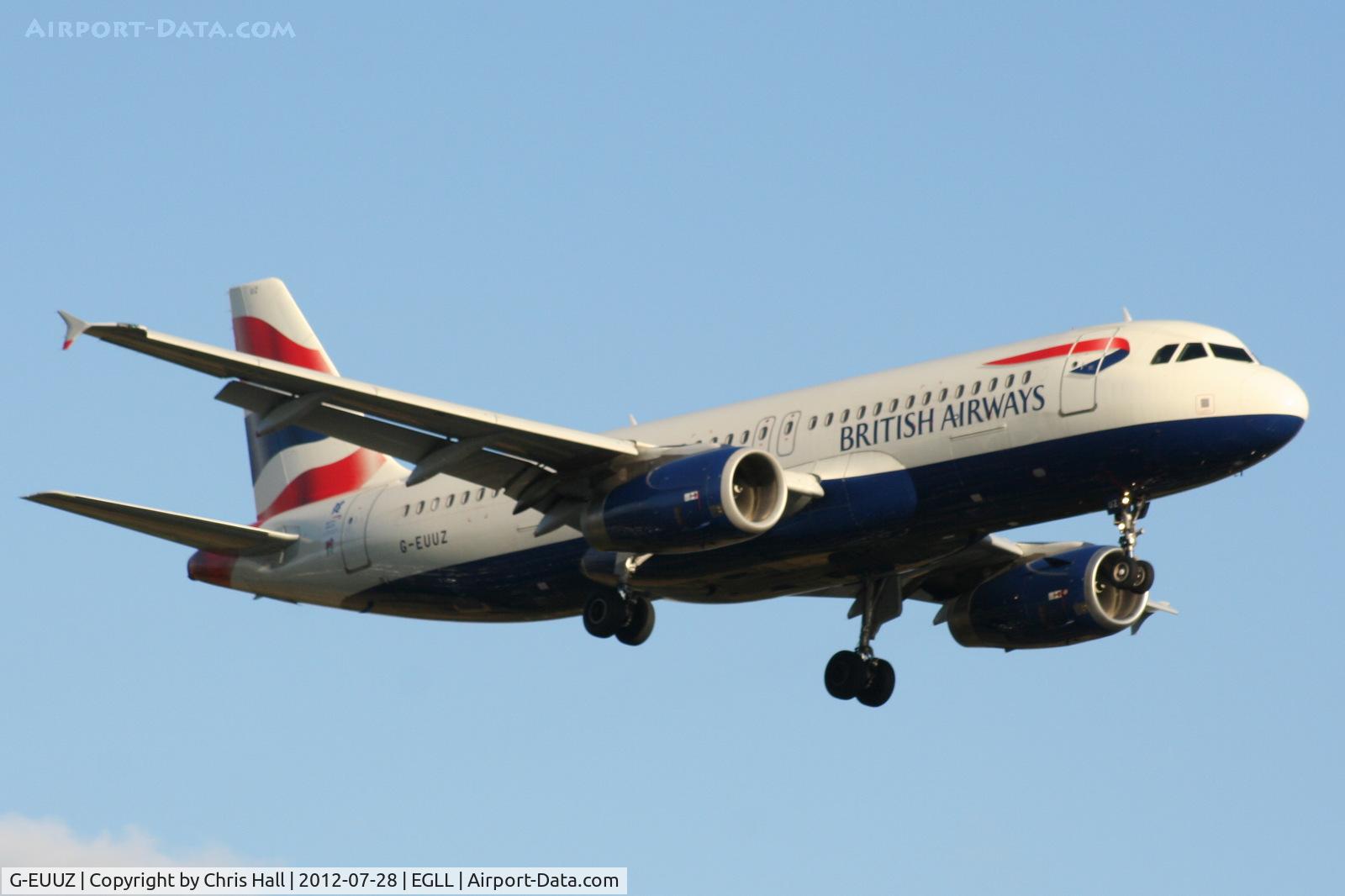 G-EUUZ, 2008 Airbus A320-232 C/N 3649, British Airways