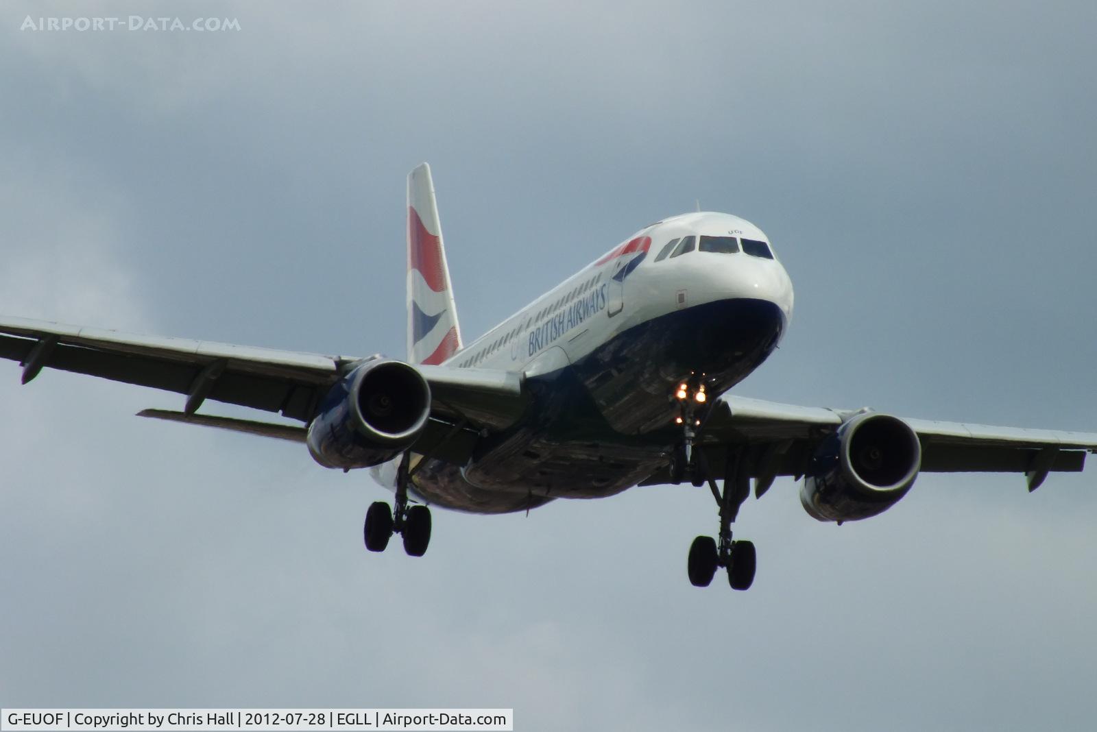 G-EUOF, 2001 Airbus A319-131 C/N 1590, British Airways