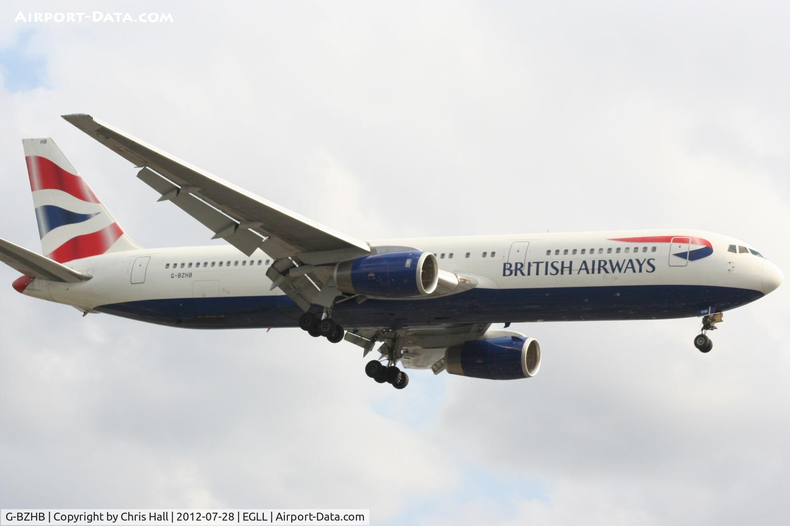 G-BZHB, 1998 Boeing 767-336 C/N 29231, British Airways