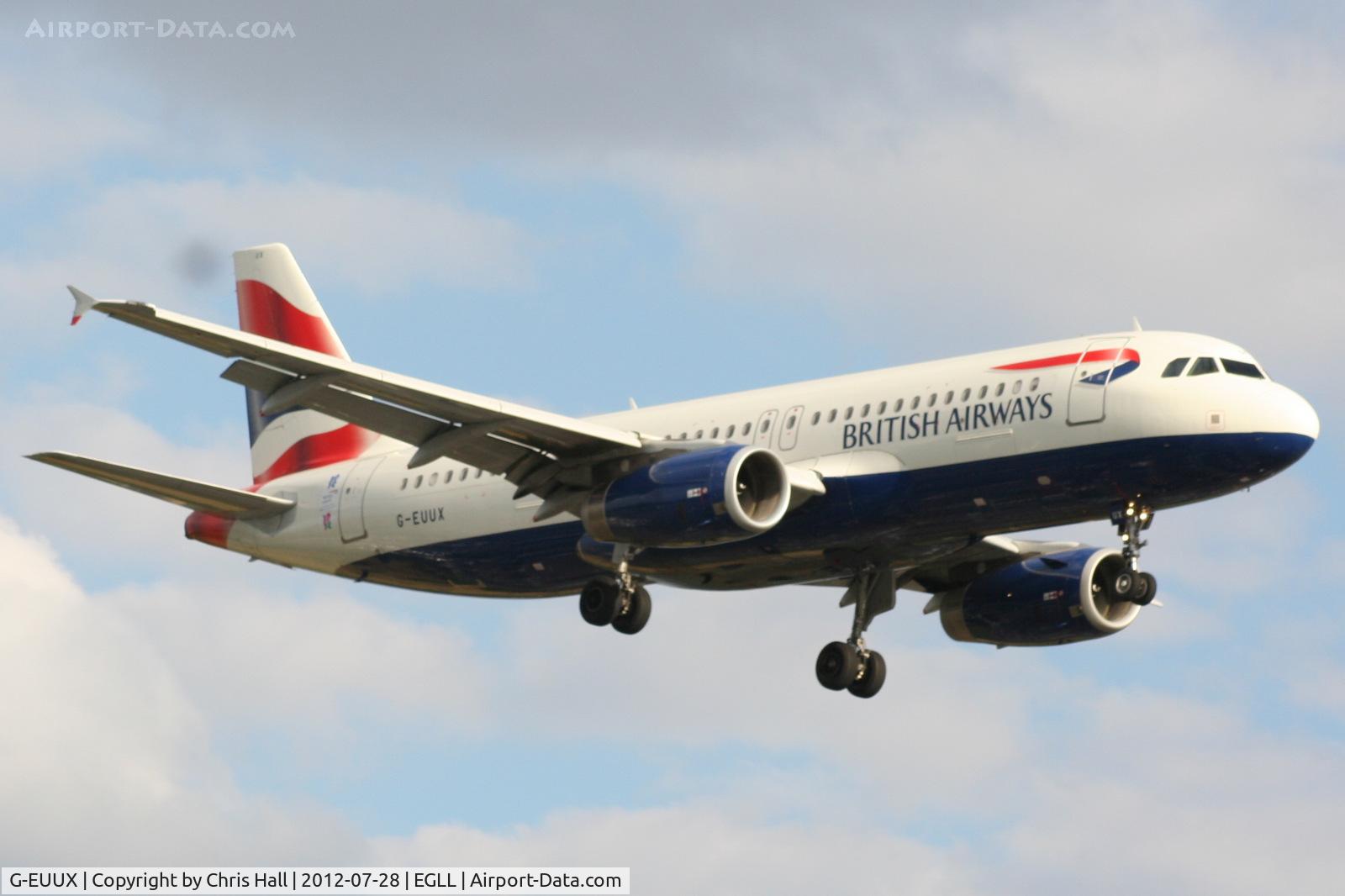 G-EUUX, 2008 Airbus A320-232 C/N 3550, British Airways
