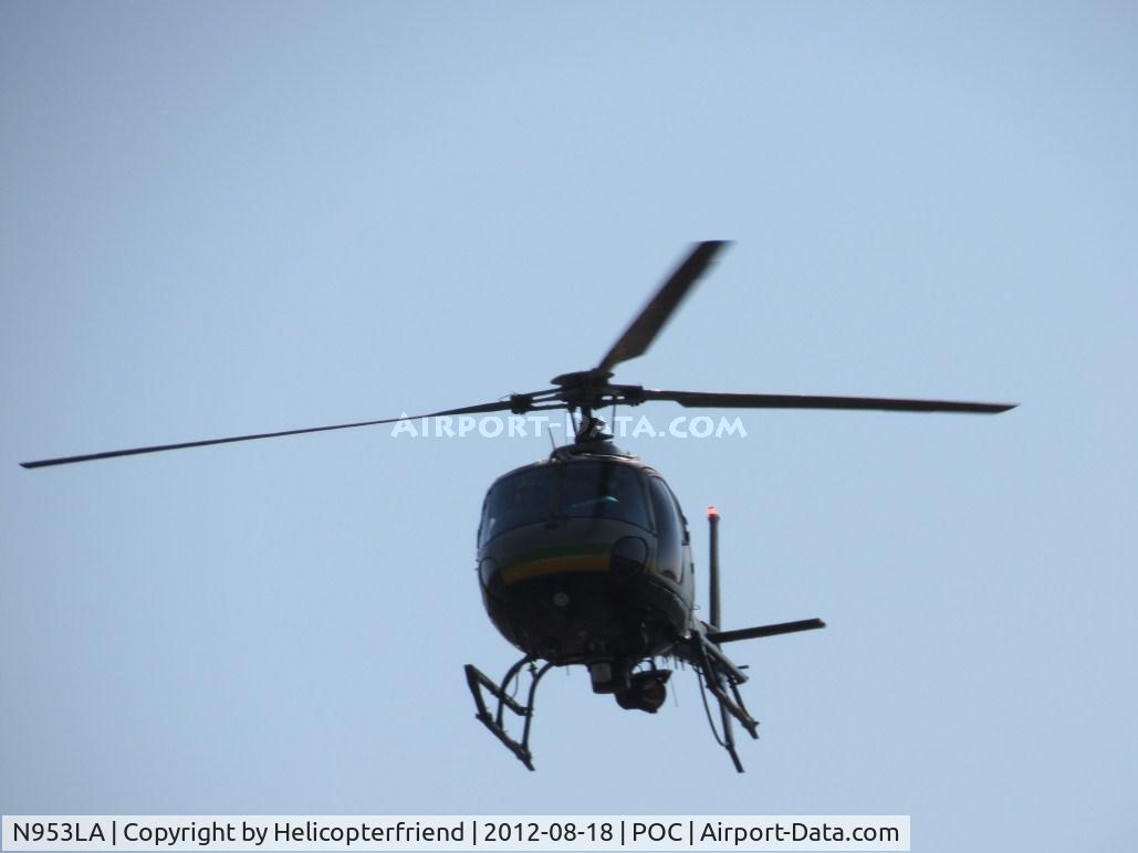 N953LA, Eurocopter AS-350B-2 Ecureuil Ecureuil C/N 4990, On final over taxiway Sierra for LA Co Ops helipads