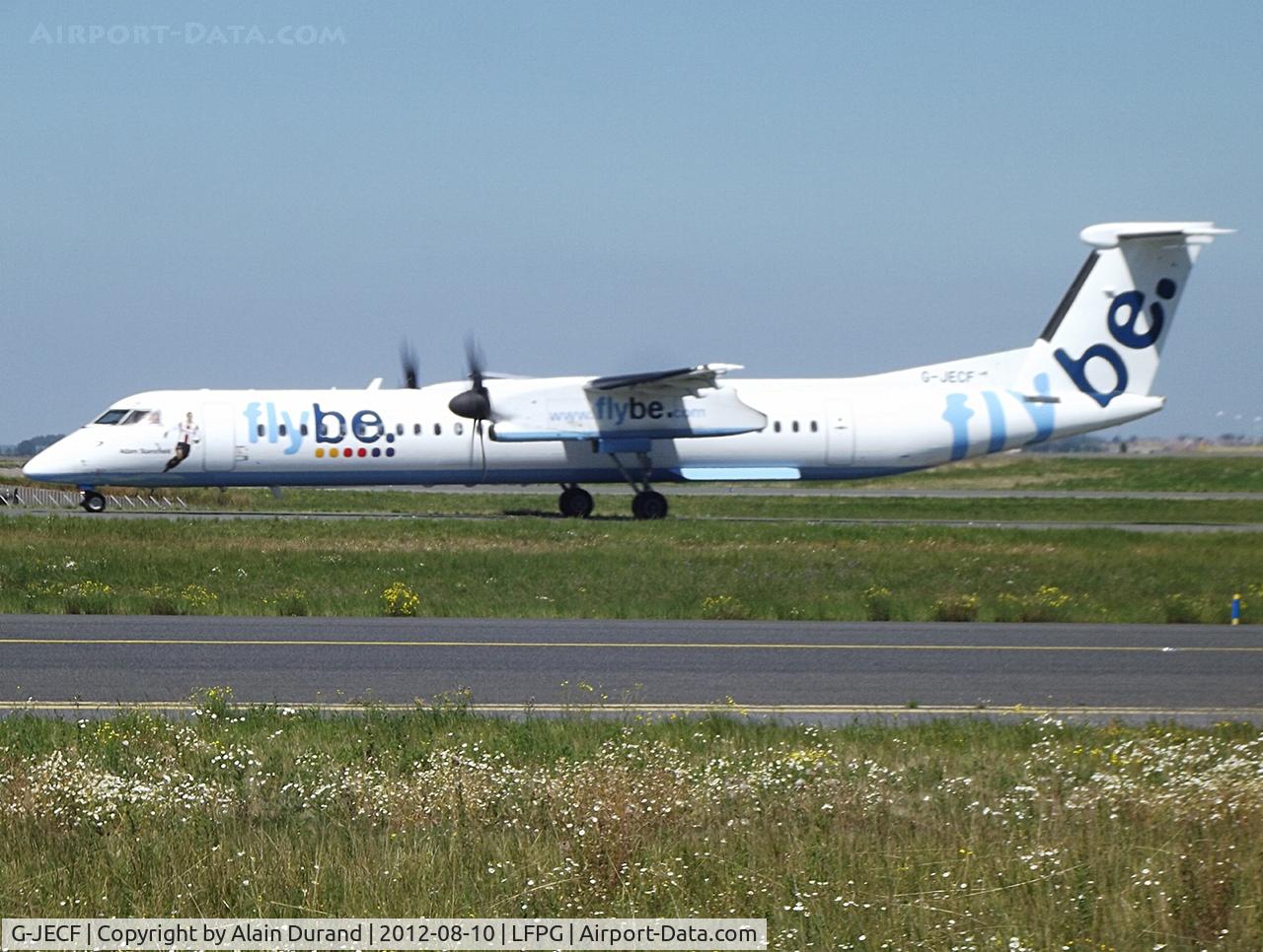 G-JECF, 2004 De Havilland Canada DHC-8-402Q Dash 8 C/N 4095, Acting as a long lasting tribute to late soccer player Adam Stansfield.