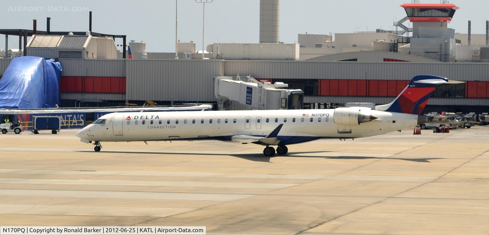 N170PQ, 2008 Bombardier CRJ-900ER (CL-600-2D24) C/N 15170, Taxi ATL