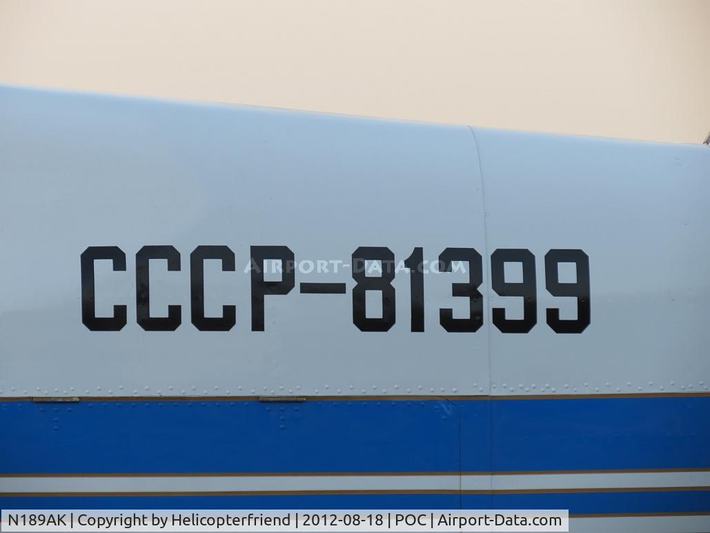 N189AK, 1993 Yakovlev Yak-18T C/N 10-33, Russian number on body of ship