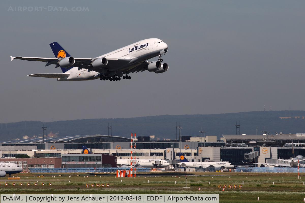 D-AIMJ, 2011 Airbus A380-841 C/N 073, Take off