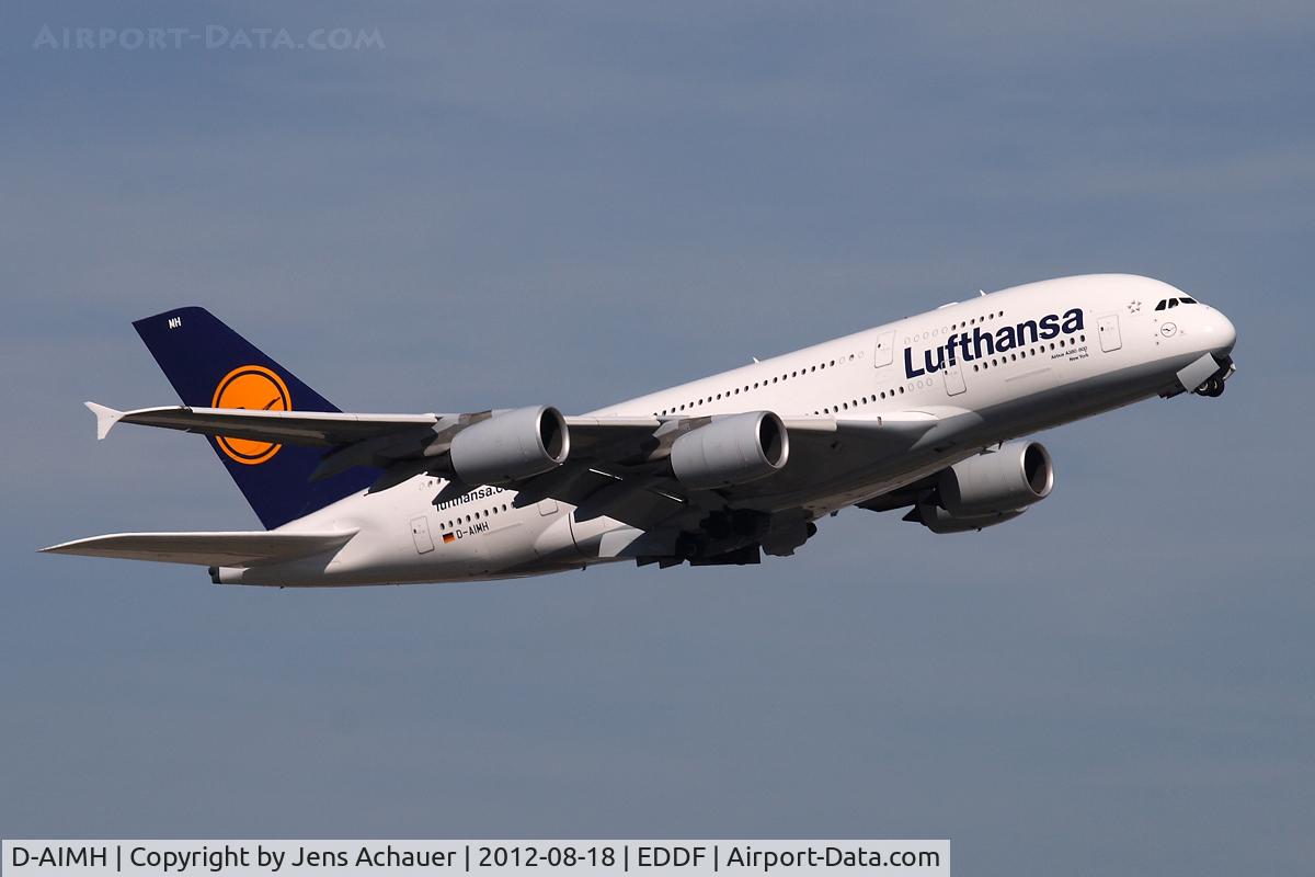 D-AIMH, 2010 Airbus A380-841 C/N 070, Take off to JFK