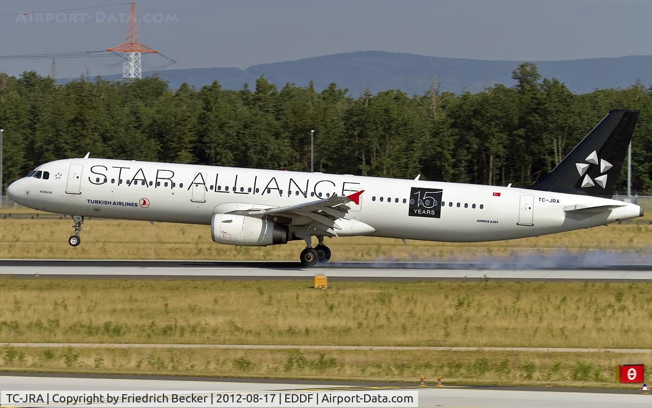TC-JRA, 2006 Airbus A321-231 C/N 2823, decelerating after touchdown