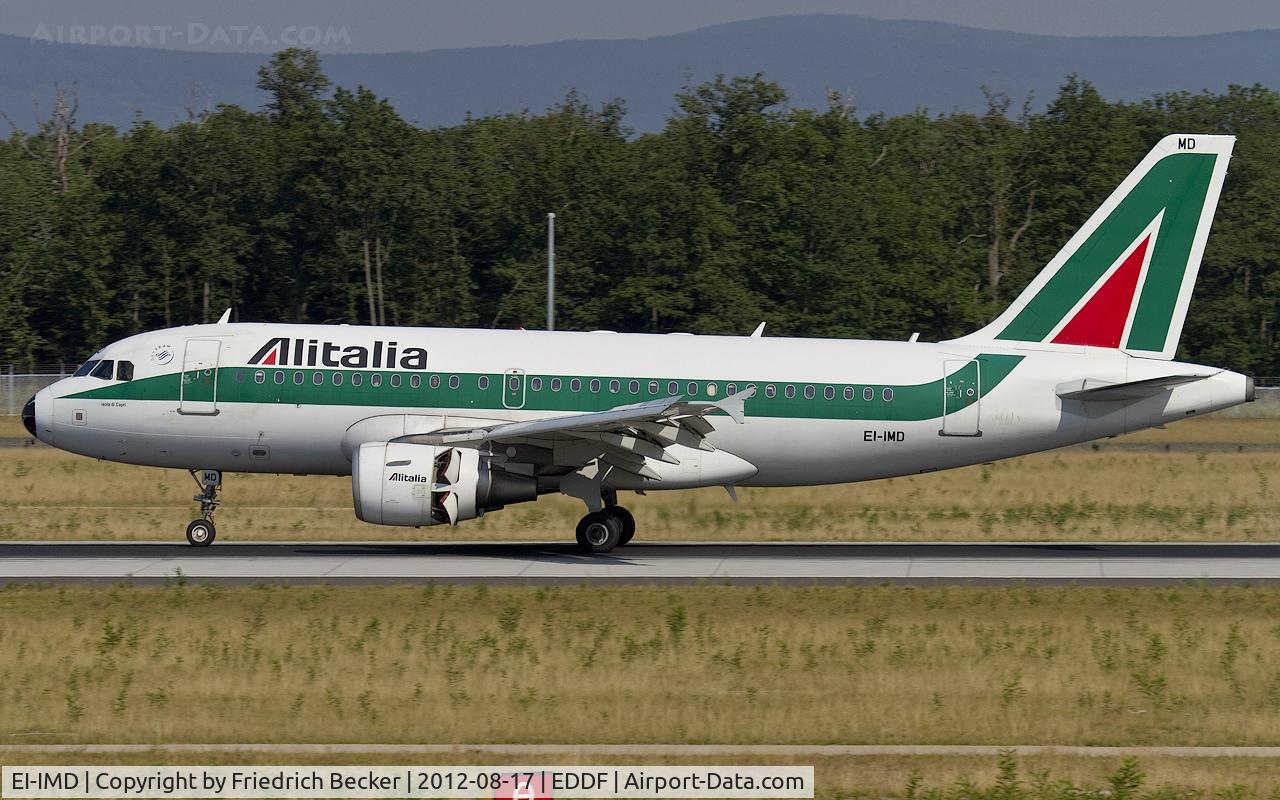 EI-IMD, 2003 Airbus A319-112 C/N 2074, decelerating after touchdown