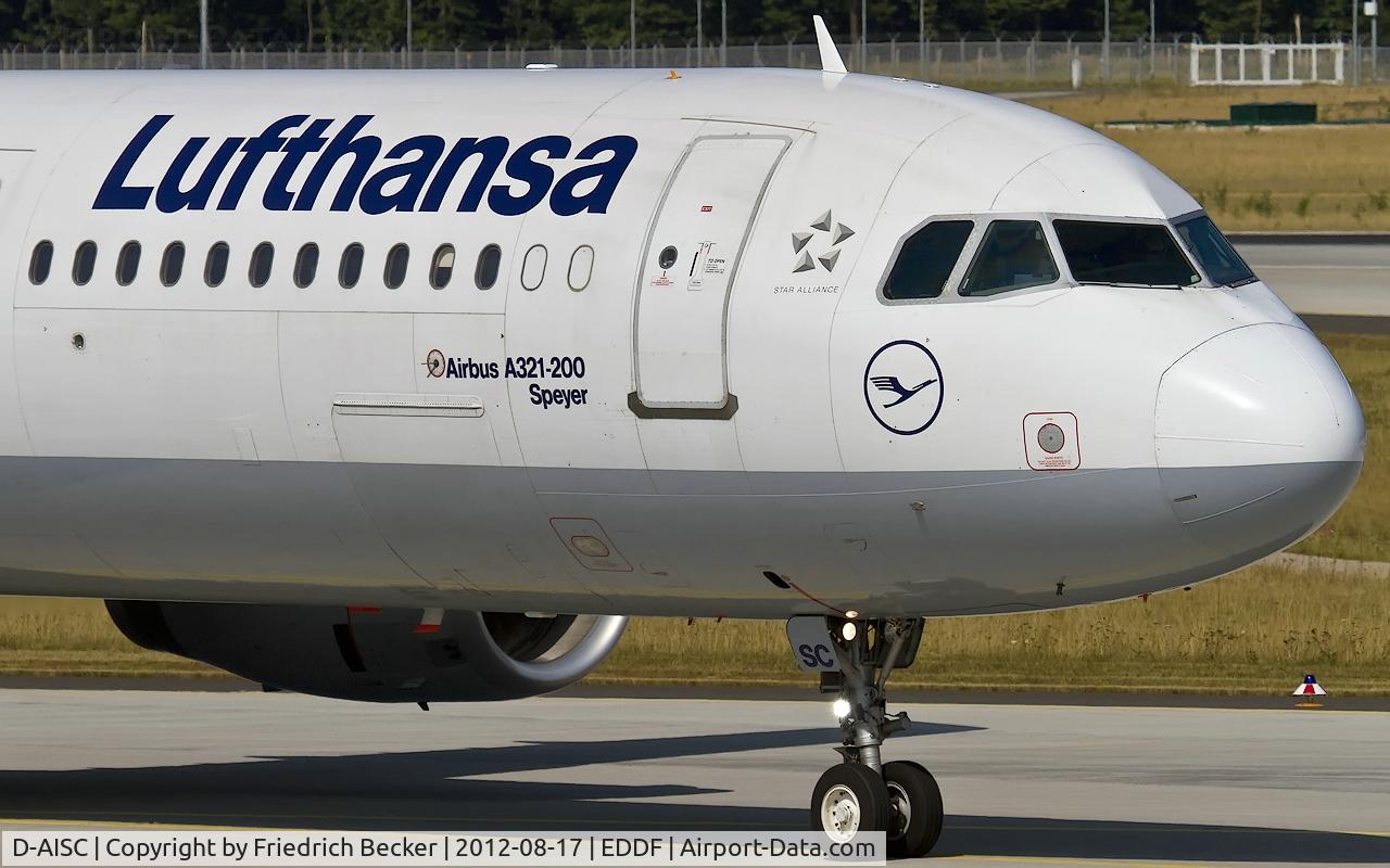 D-AISC, 1999 Airbus A321-231 C/N 1161, taxying to the gate