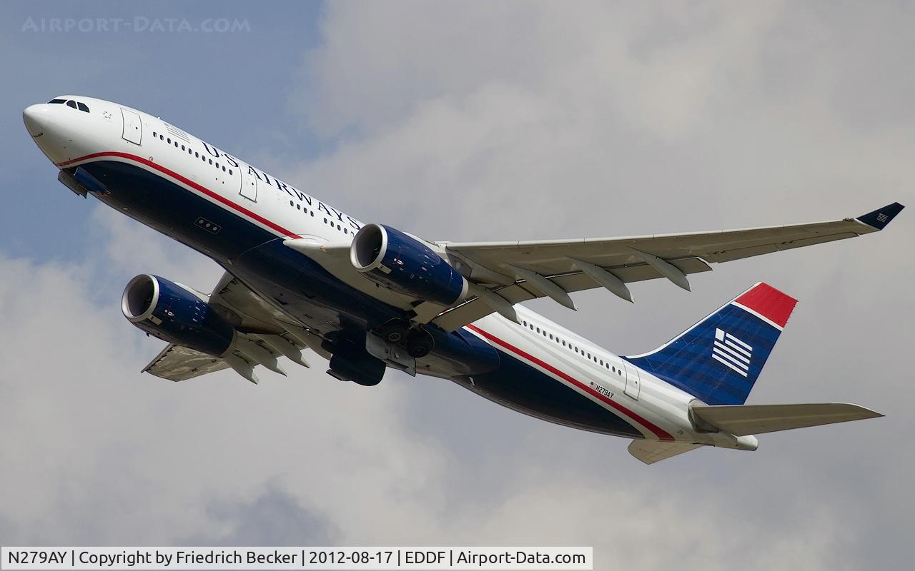 N279AY, 2009 Airbus A330-243 C/N 1011, departure from Frankfurt