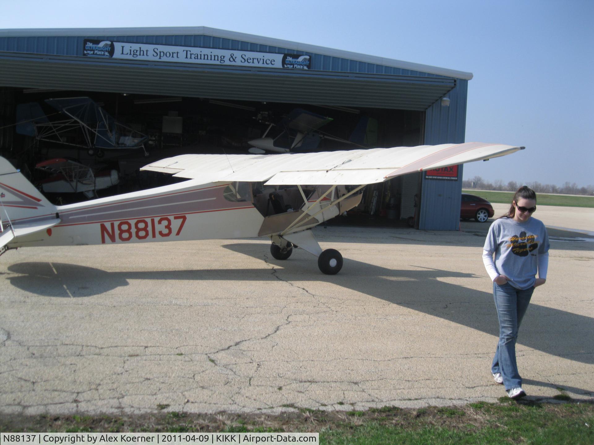 N88137, 1946 Piper J3C-65 Cub C/N 15754, N88137 at a local airport